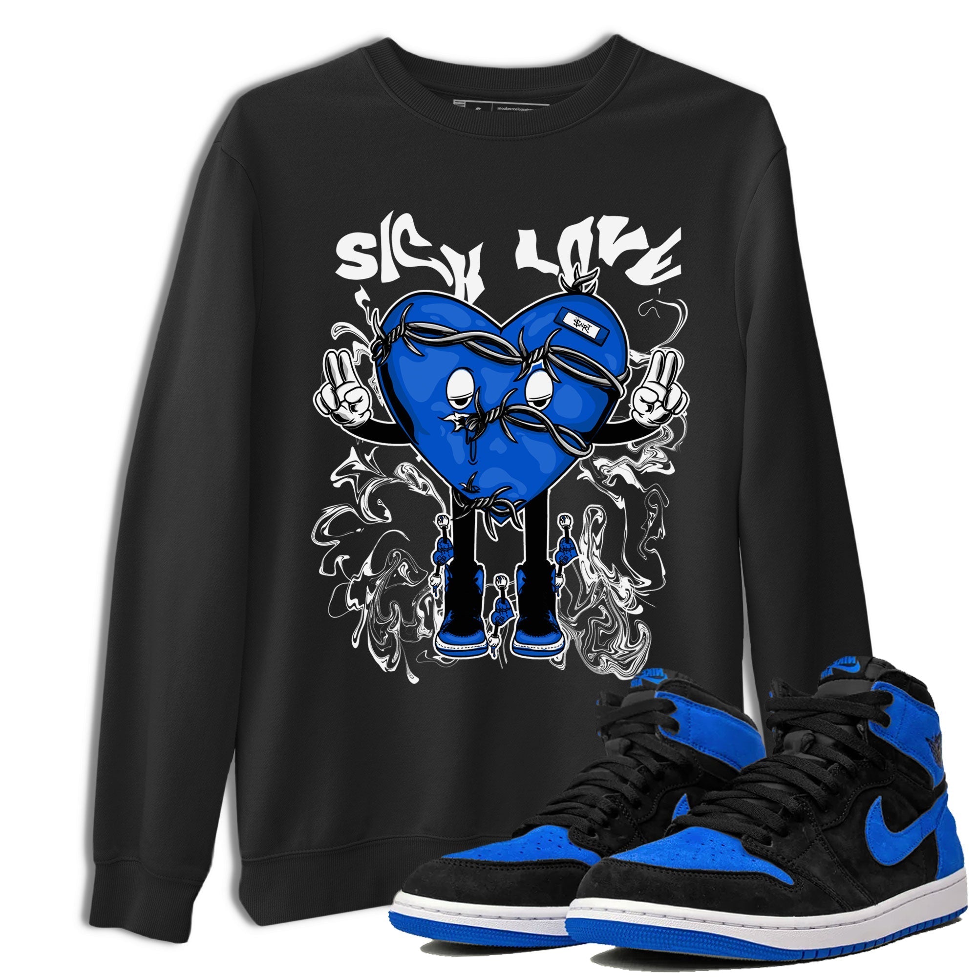 Sick Love snkmatch Tee - Air Jordan 1 Royal Reimagined