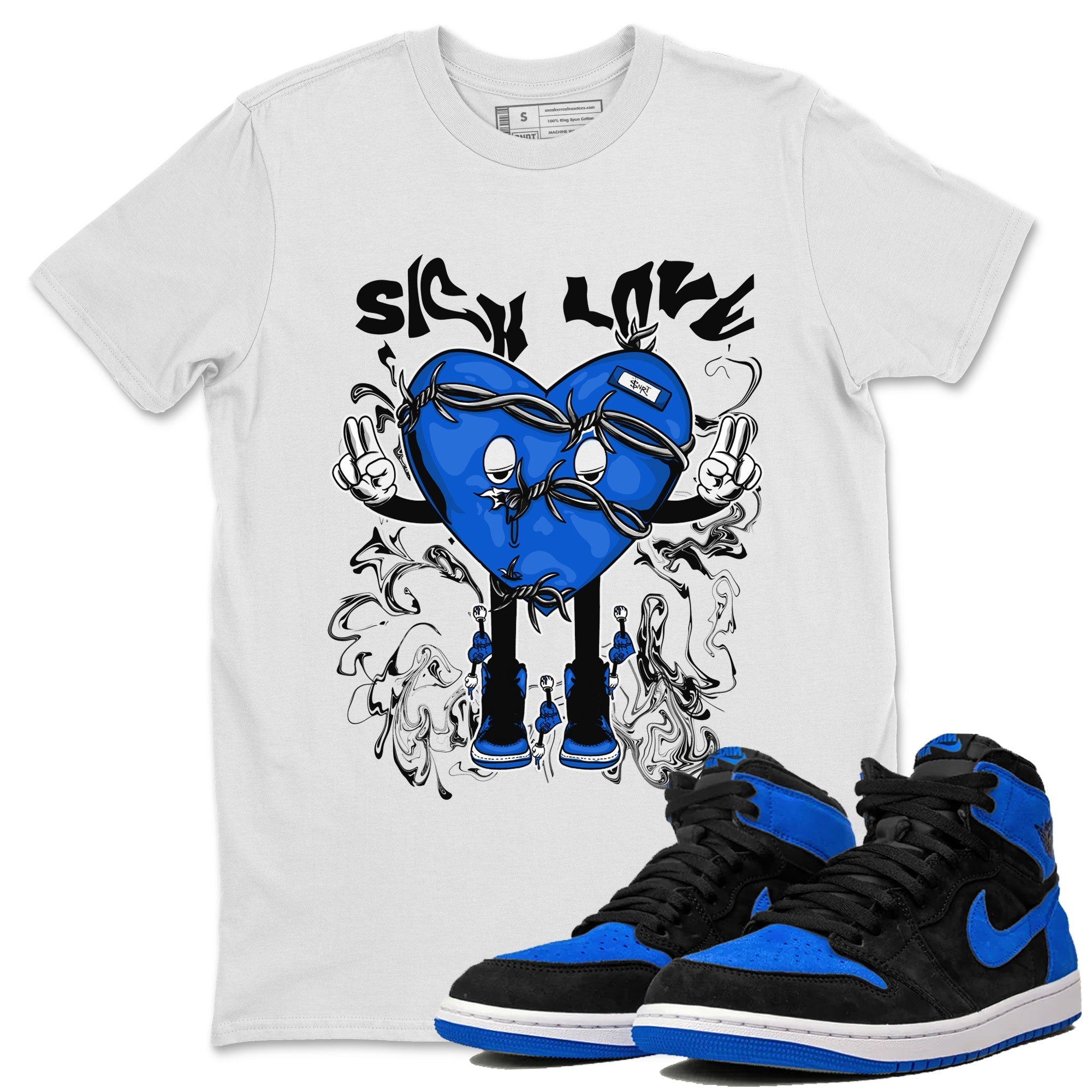 Sick Love snkmatch Tee - Air Jordan 1 Royal Reimagined
