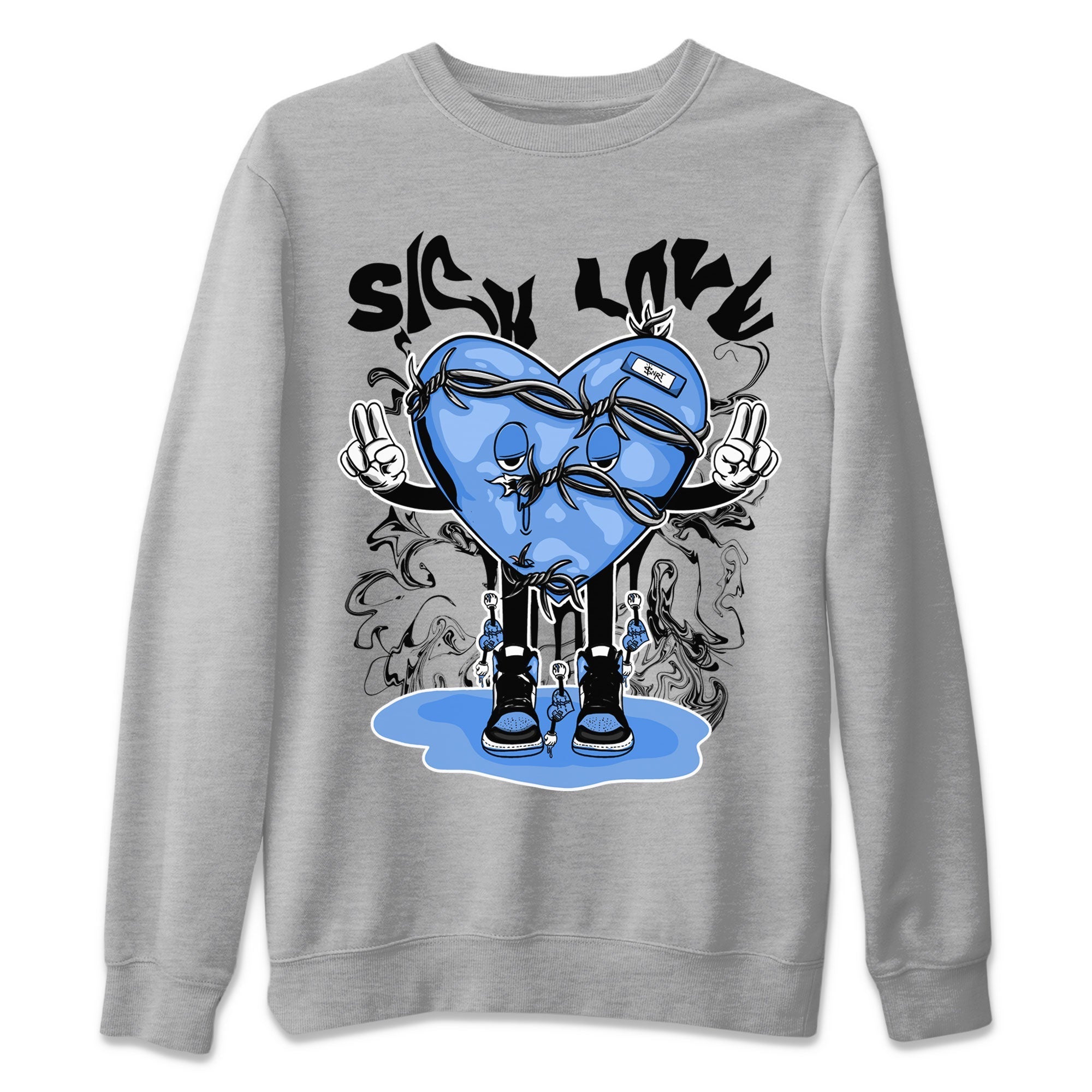 Sick Love snkmatch Tee - Air Jordan 1 UNC Toe