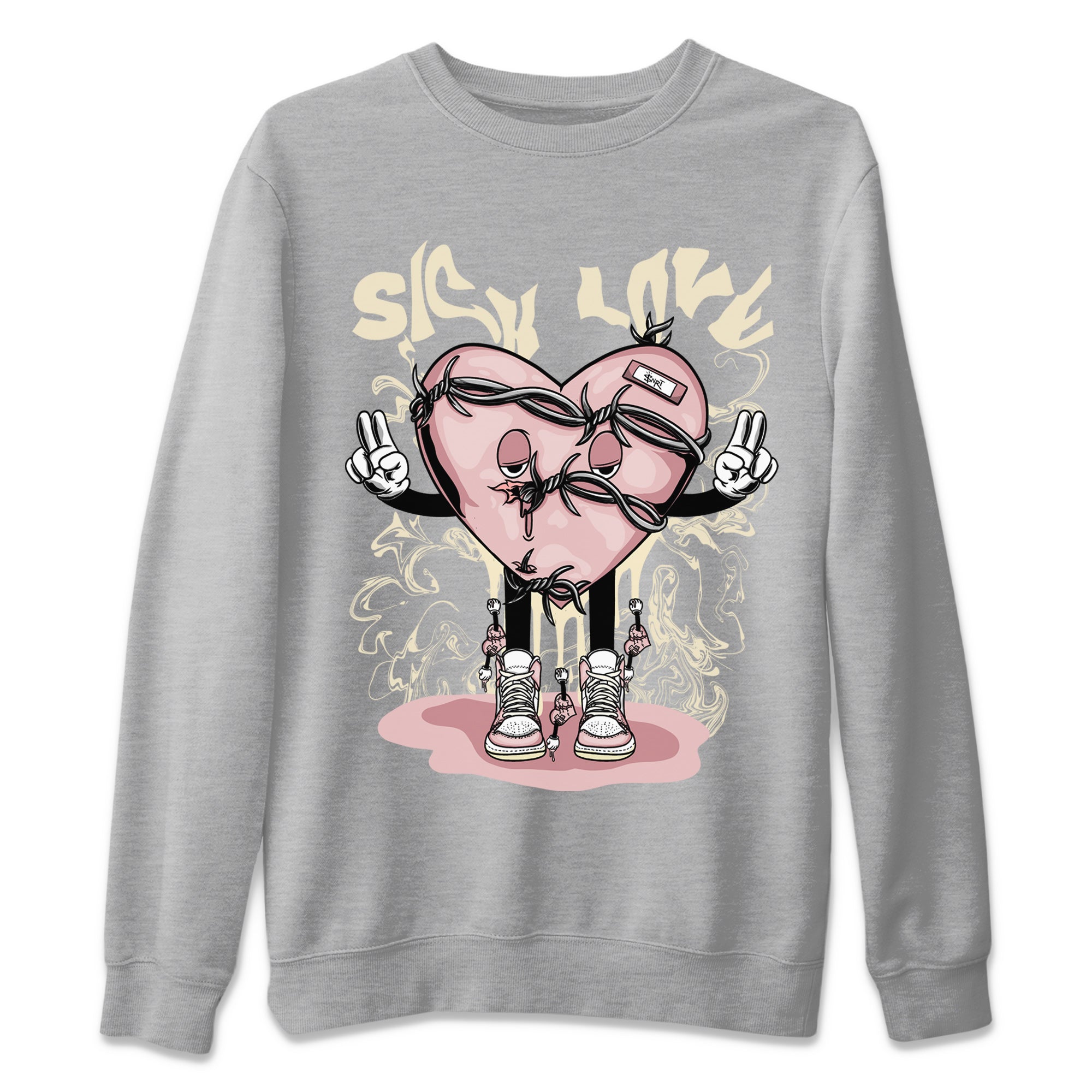 Sick Love Unisex Tops - Air Jordan 1 Washed Pink