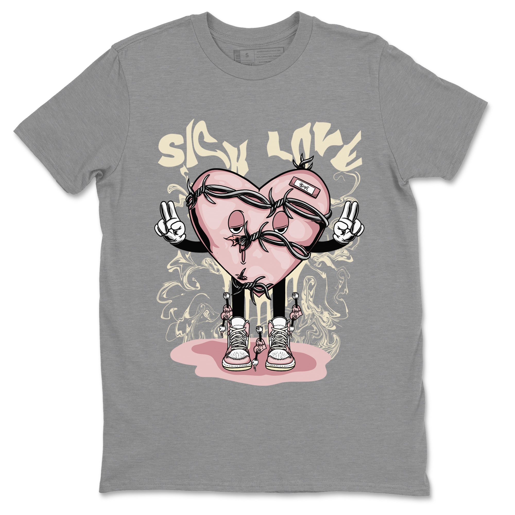 Sick Love Unisex Tops - Air Jordan 1 Washed Pink