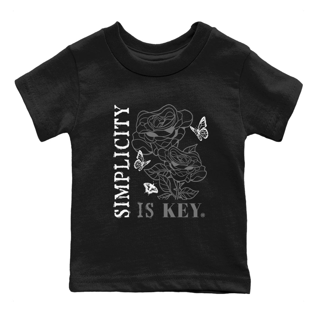 Simplicity Is Key snkmatch Tees Kids - Air Jordan 12 Black Wolf Grey