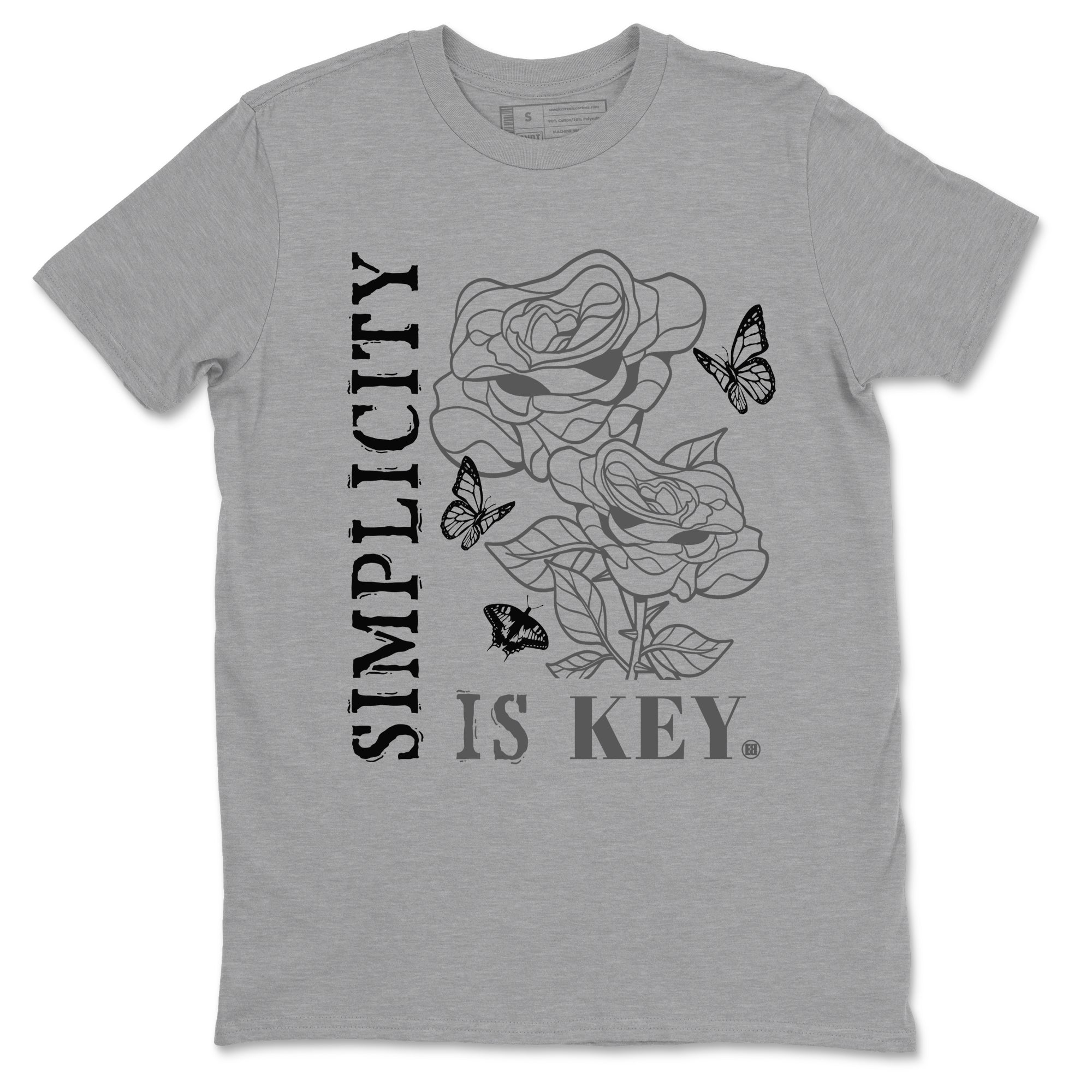 Simplicity Is Key snkmatch Tees - Air Jordan 12 Black Wolf Grey