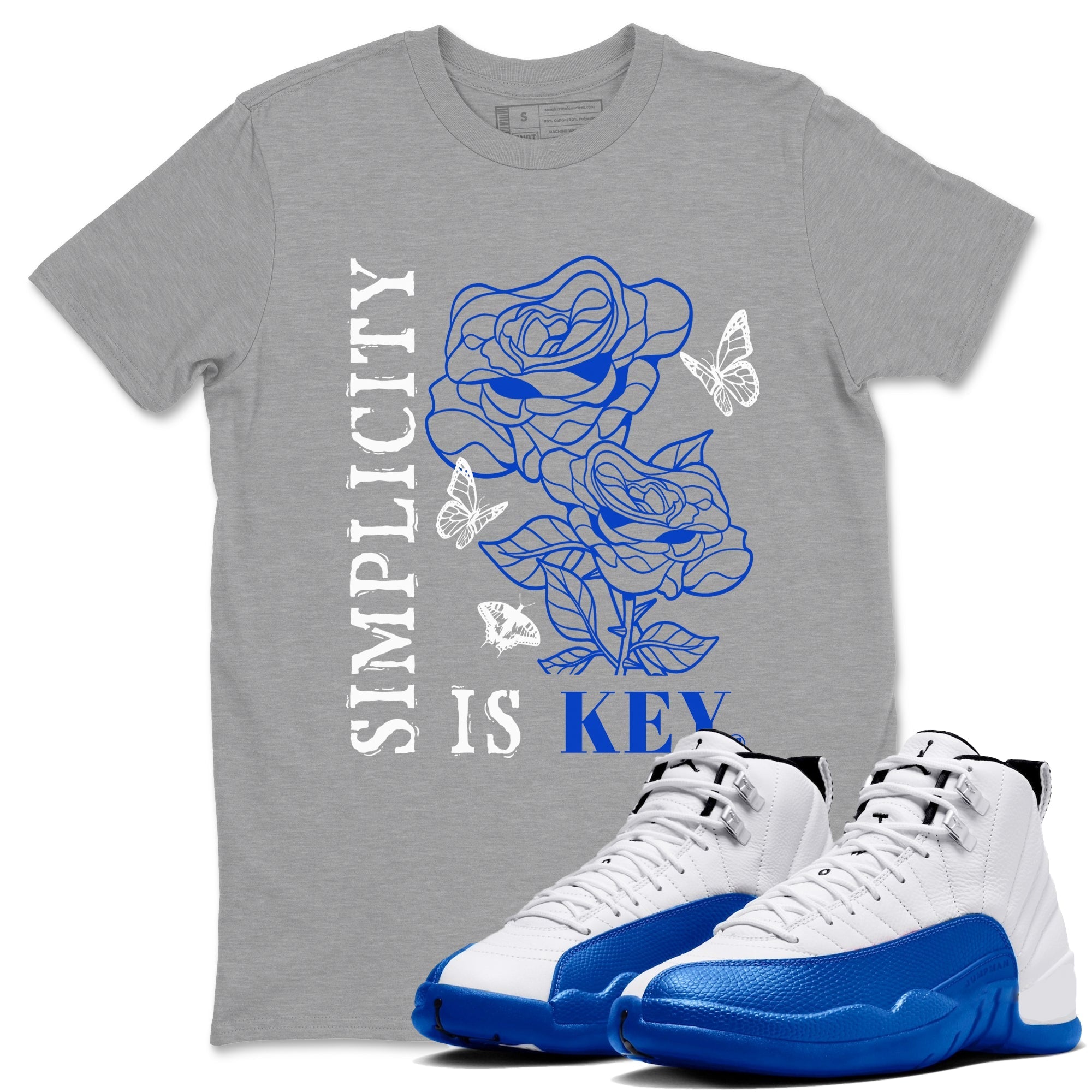 Simplicity Is Key snkmatch Tees - Air Jordan 12 Blueberry
