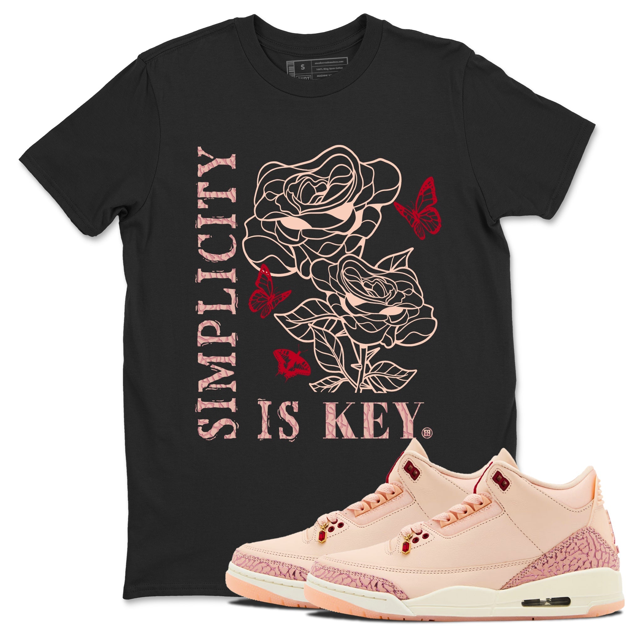 Simplicity Is Key snkmatch Tees - Air Jordan 3 Valentines Day