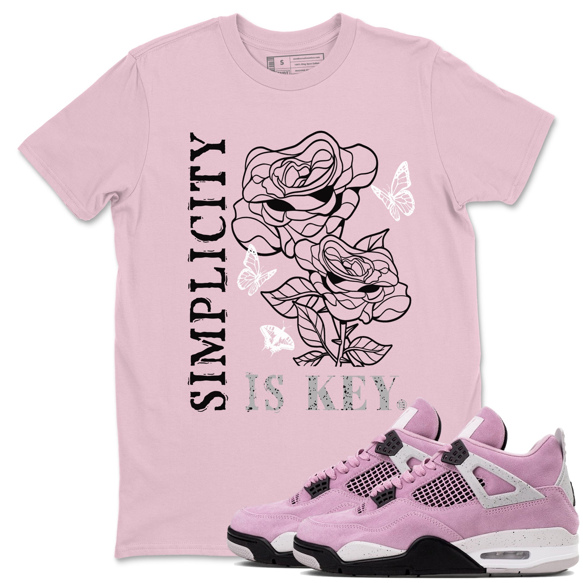 Simplicity Is Key snkmatch Tees - Air Jordan 4 Orchid