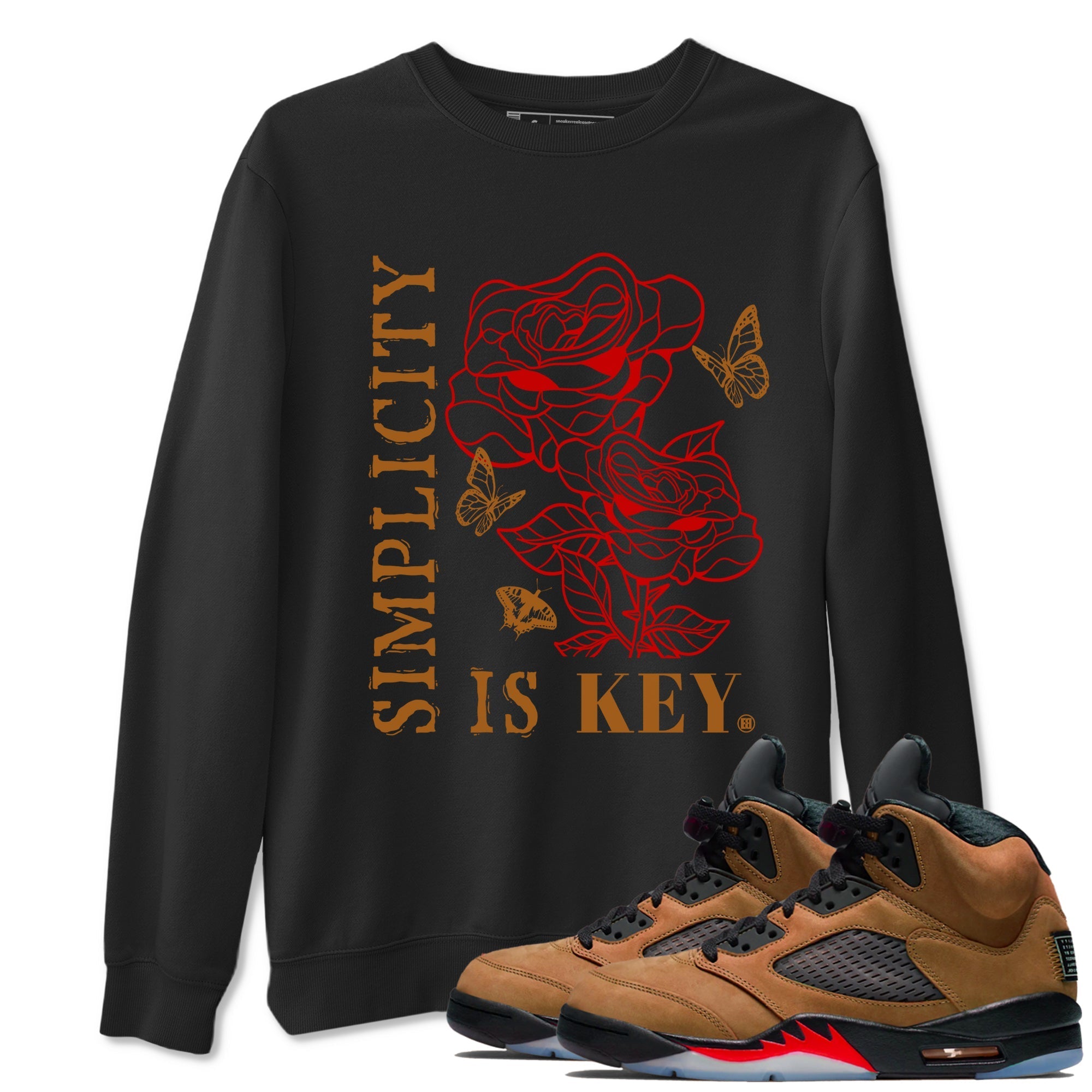 Simplicity Is Key snkmatch Tees - Air Jordan 5 Archaeo Brown