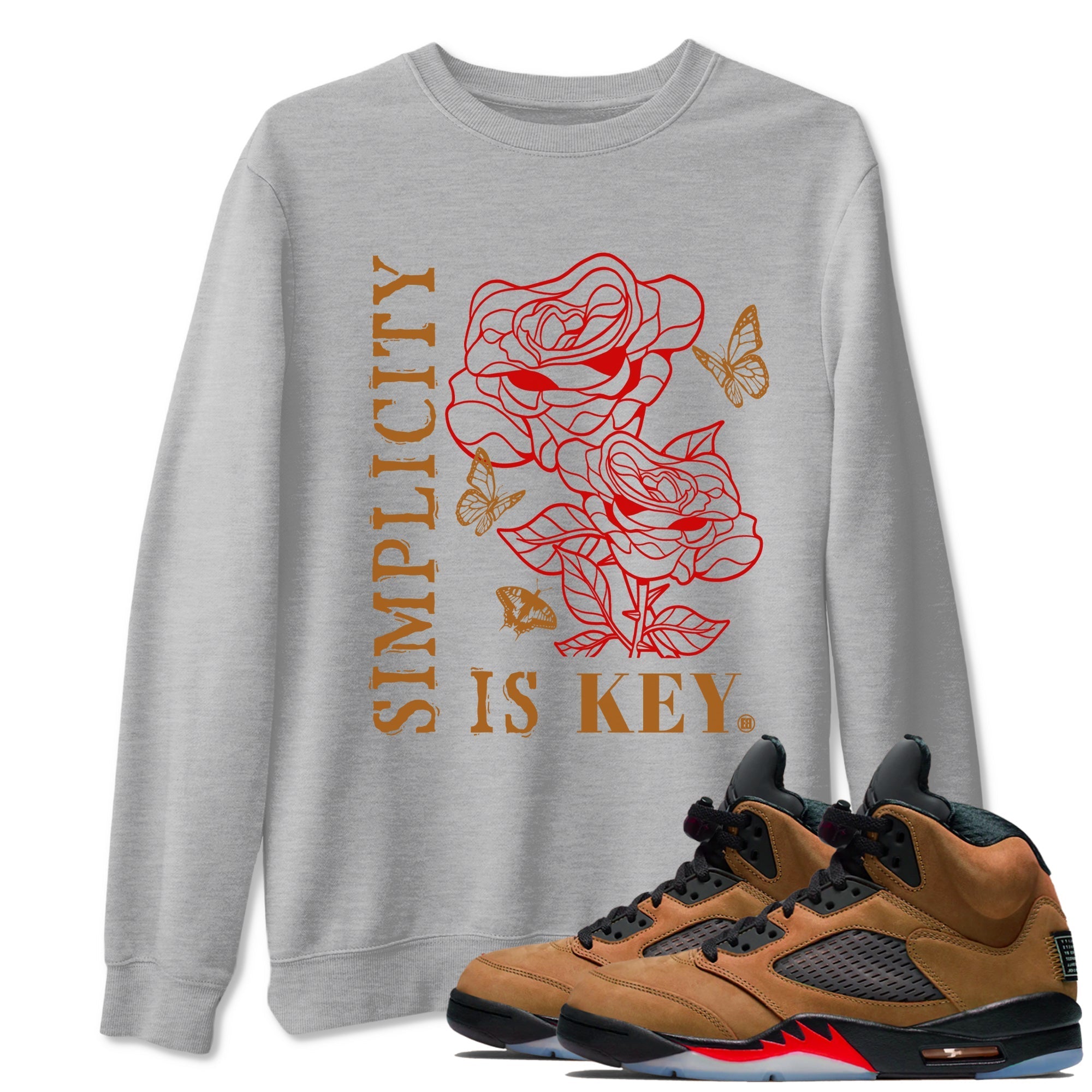 Simplicity Is Key snkmatch Tees - Air Jordan 5 Archaeo Brown