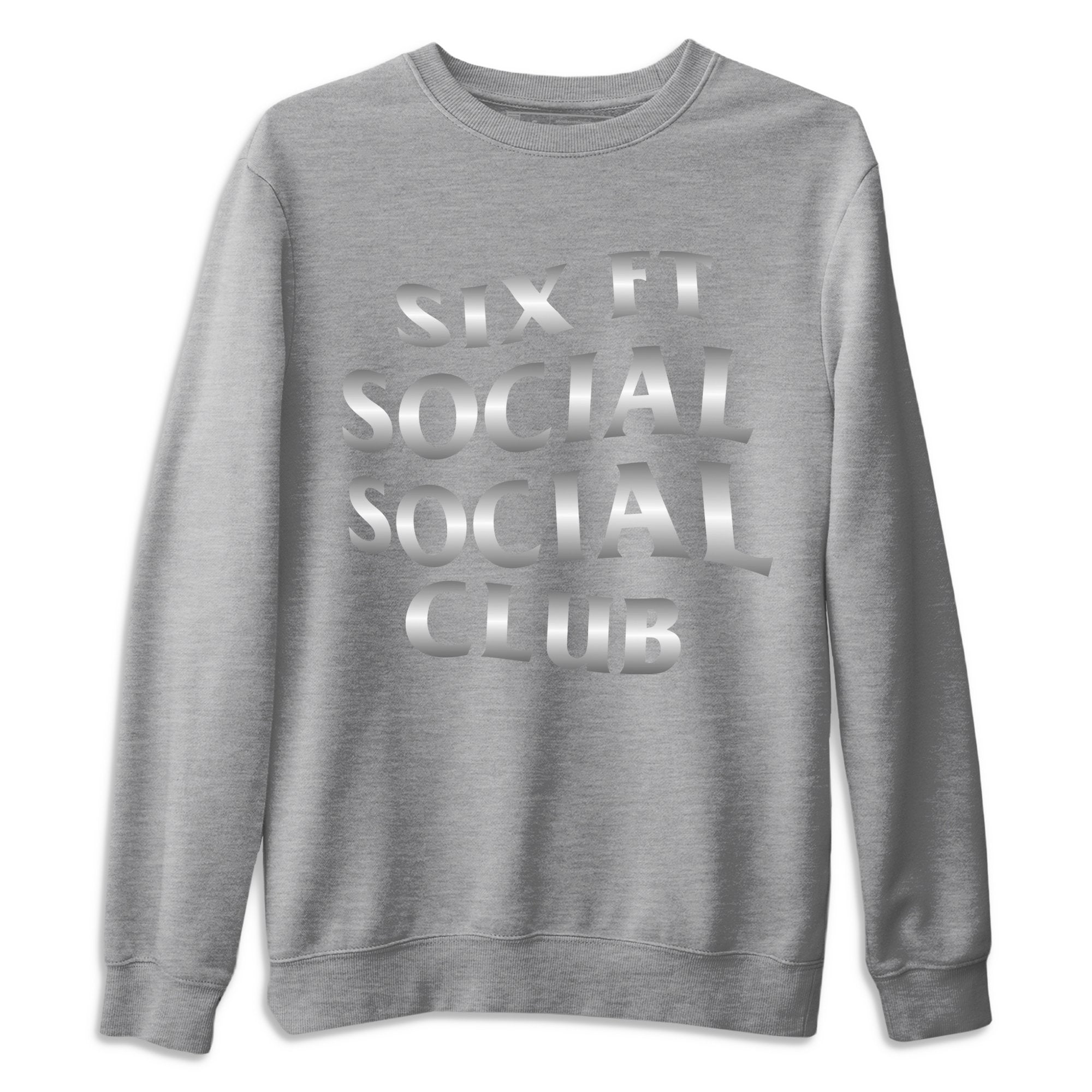 Six FT Social Club Unisex Tops - Air Jordan 1 Silver Toe