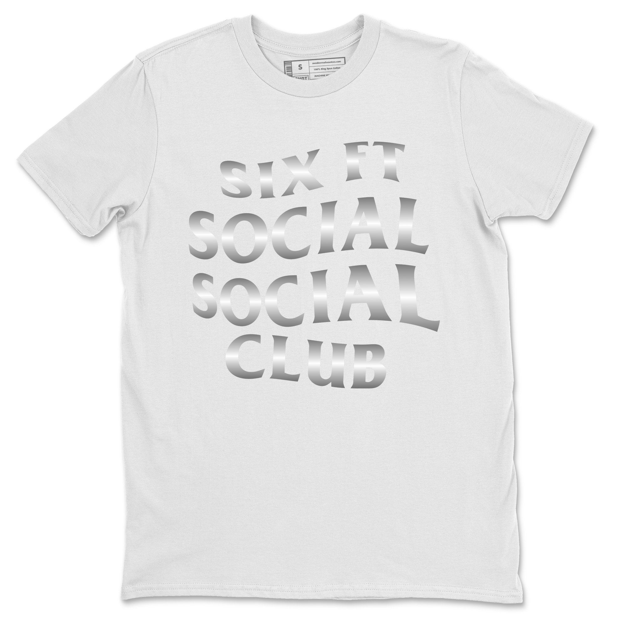Six FT Social Club Unisex Tops - Air Jordan 1 Silver Toe