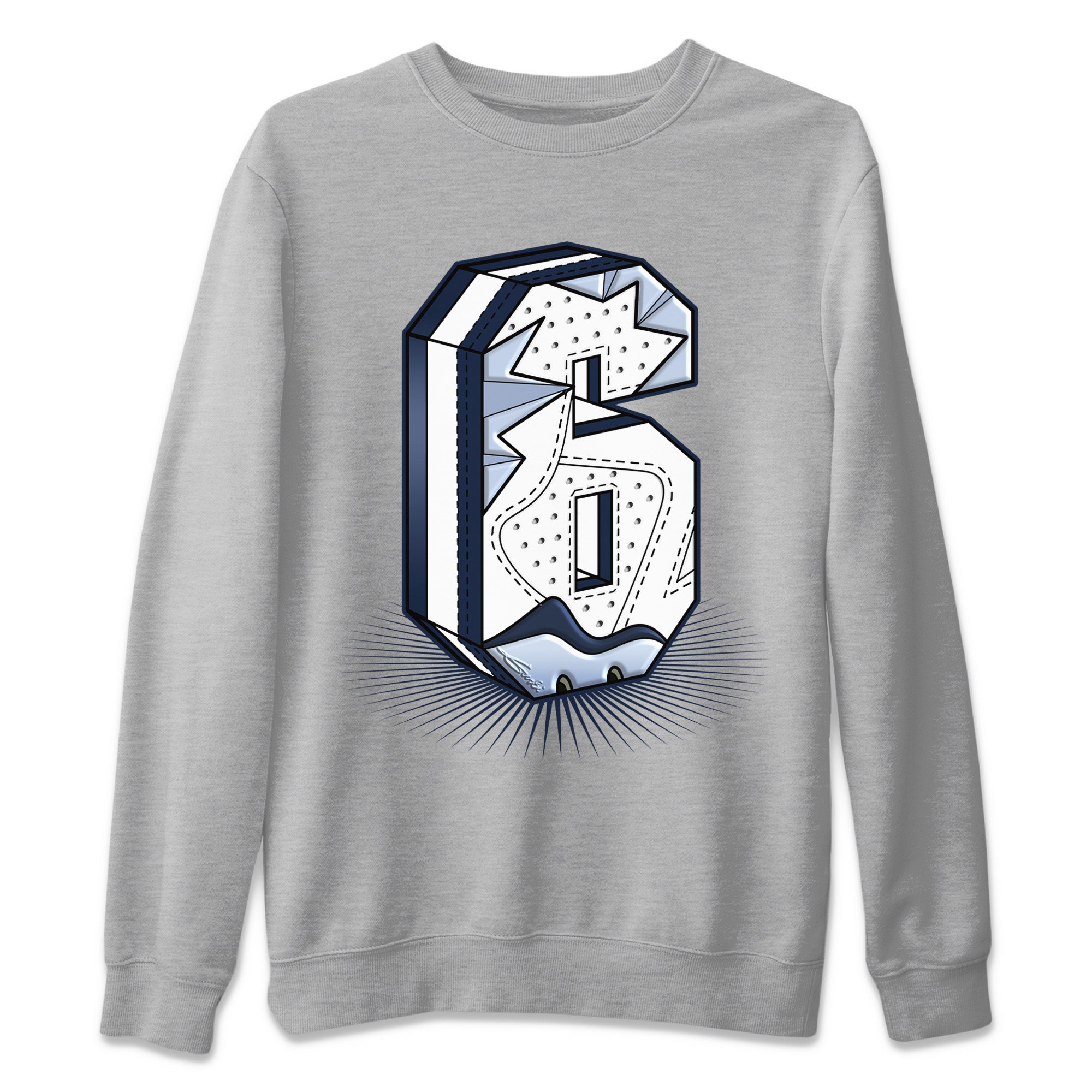 Six Statue Unisex Tops - Air Jordan 6 Midnight Navy