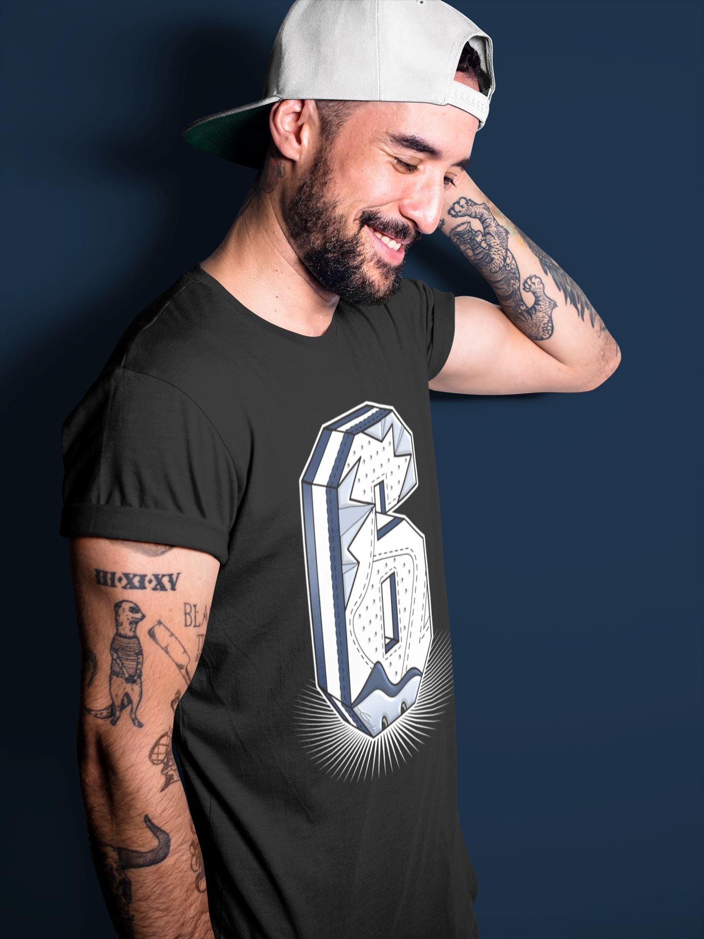 Six Statue Unisex Tops - Air Jordan 6 Midnight Navy