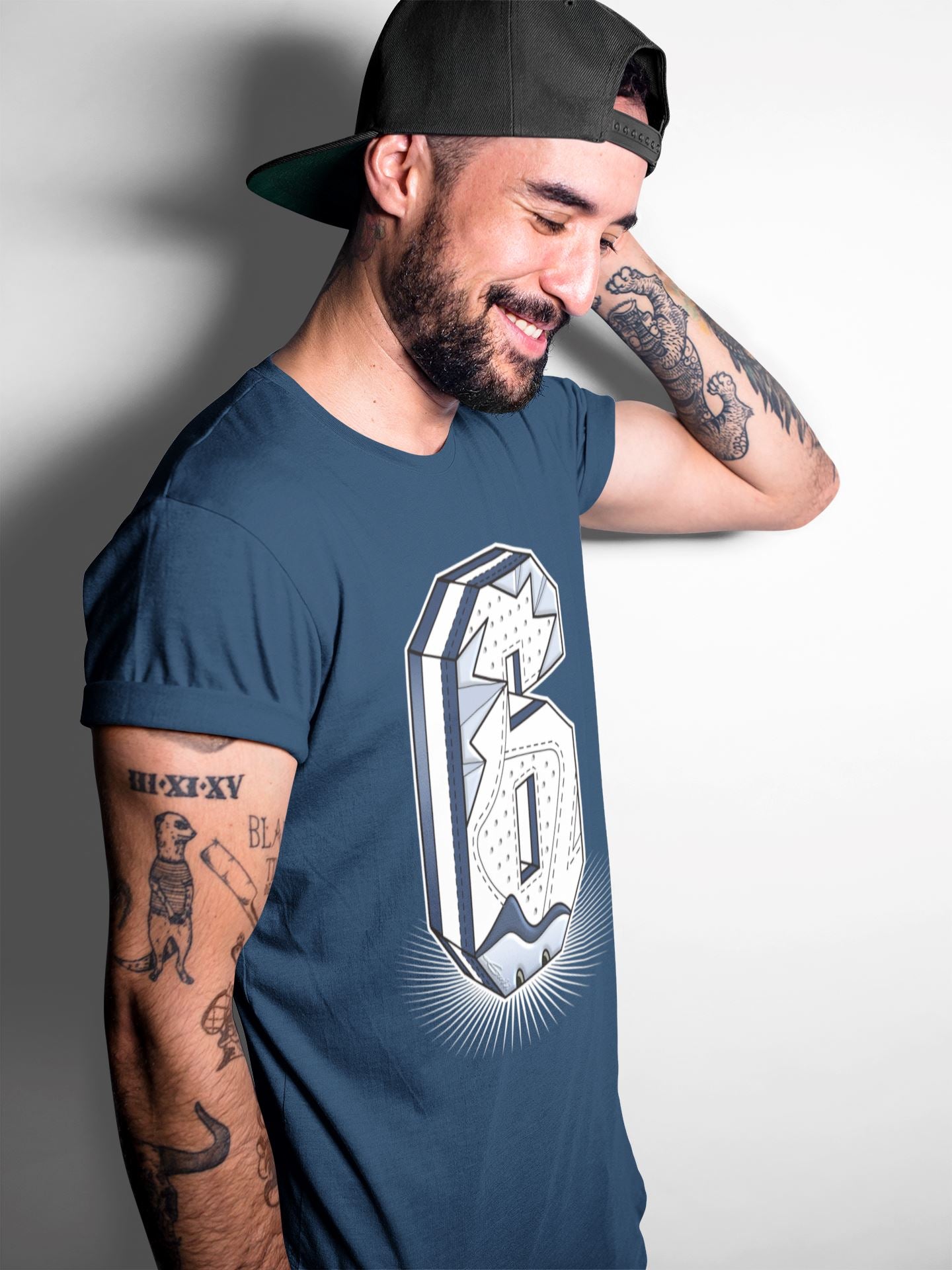 Six Statue Unisex Tops - Air Jordan 6 Midnight Navy