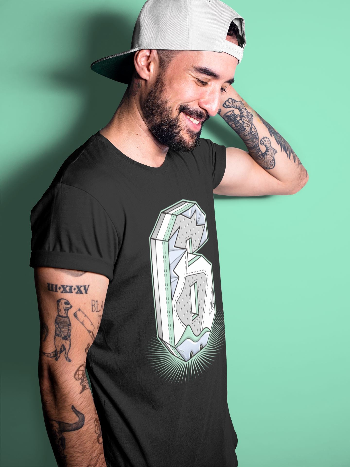 Six Statue Unisex Tops - Air Jordan 6 Mint Foam