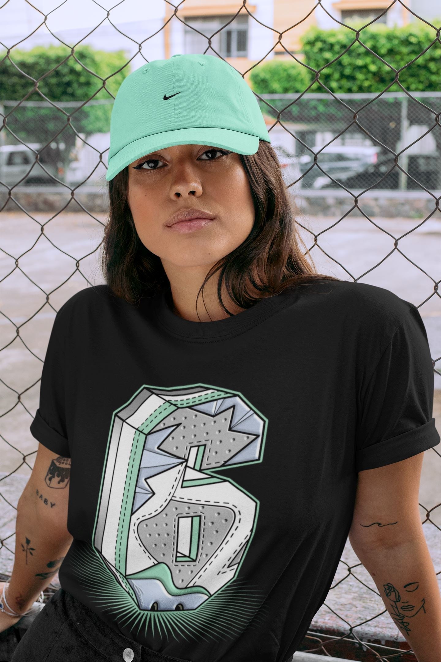 Six Statue Unisex Tops - Air Jordan 6 Mint Foam
