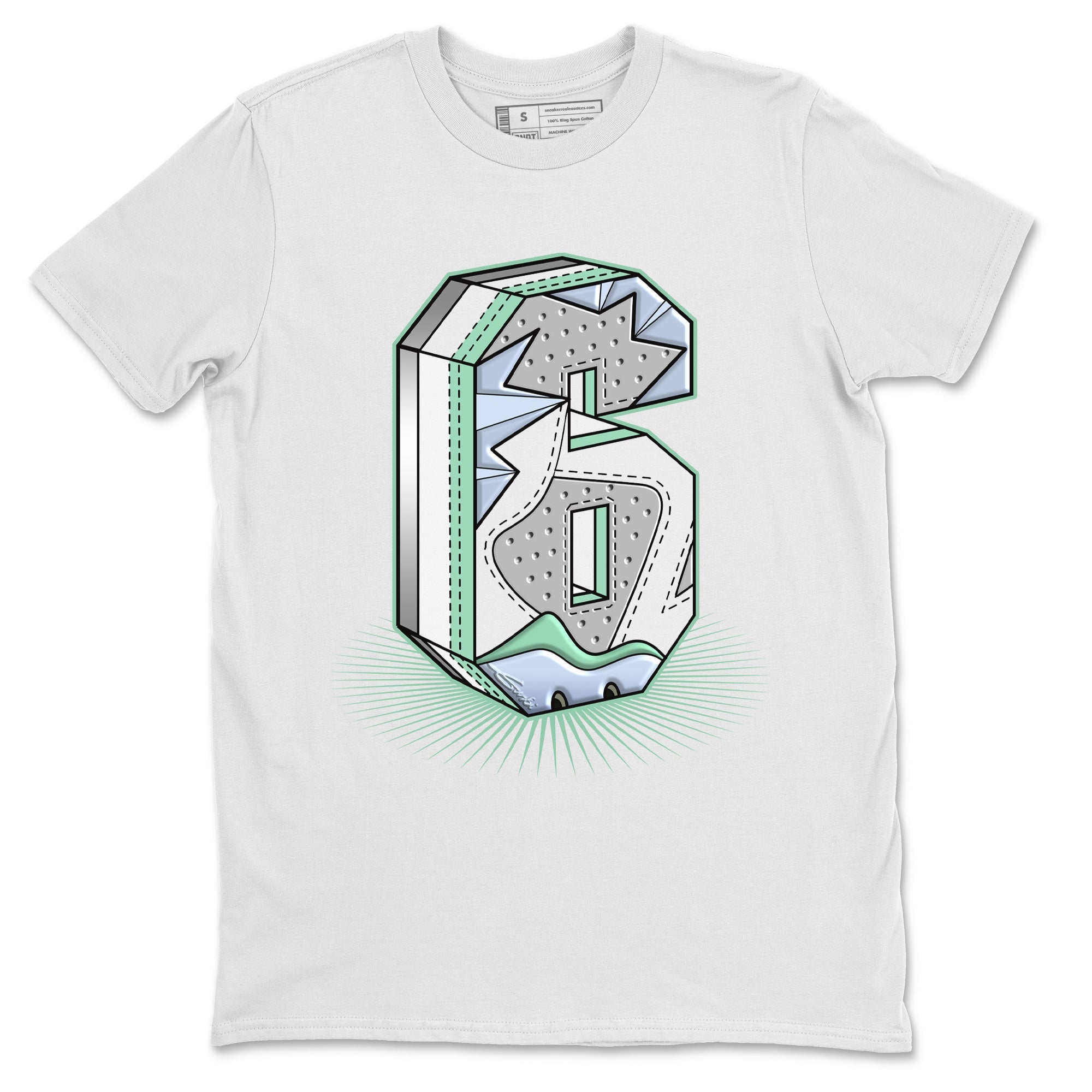 Six Statue Unisex Tops - Air Jordan 6 Mint Foam