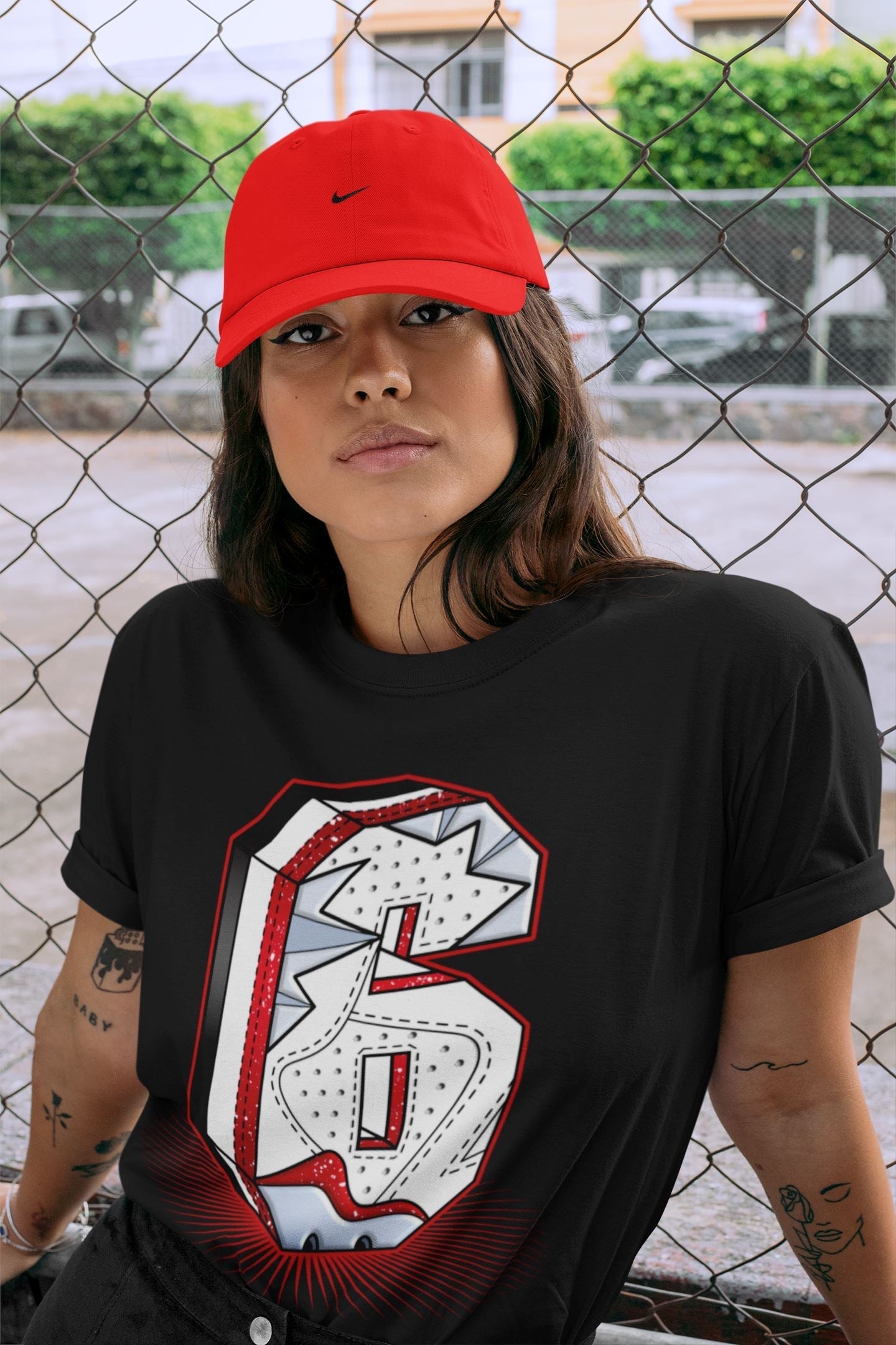 Six Statue Unisex Tops - Air Jordan 6 Red Velvet Cookies