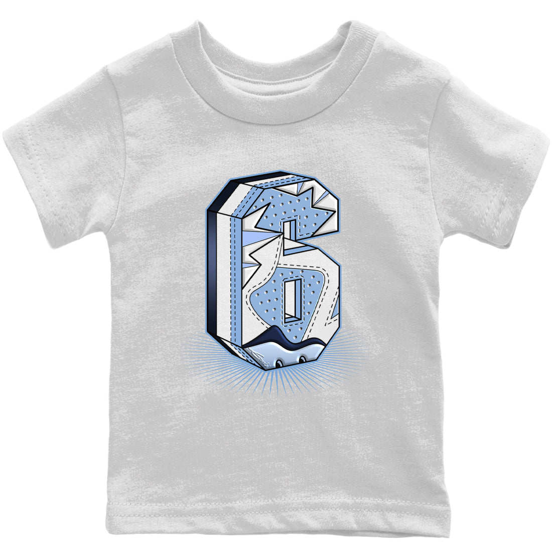 Six Statue Kids Tops - Air Jordan 6 UNC
