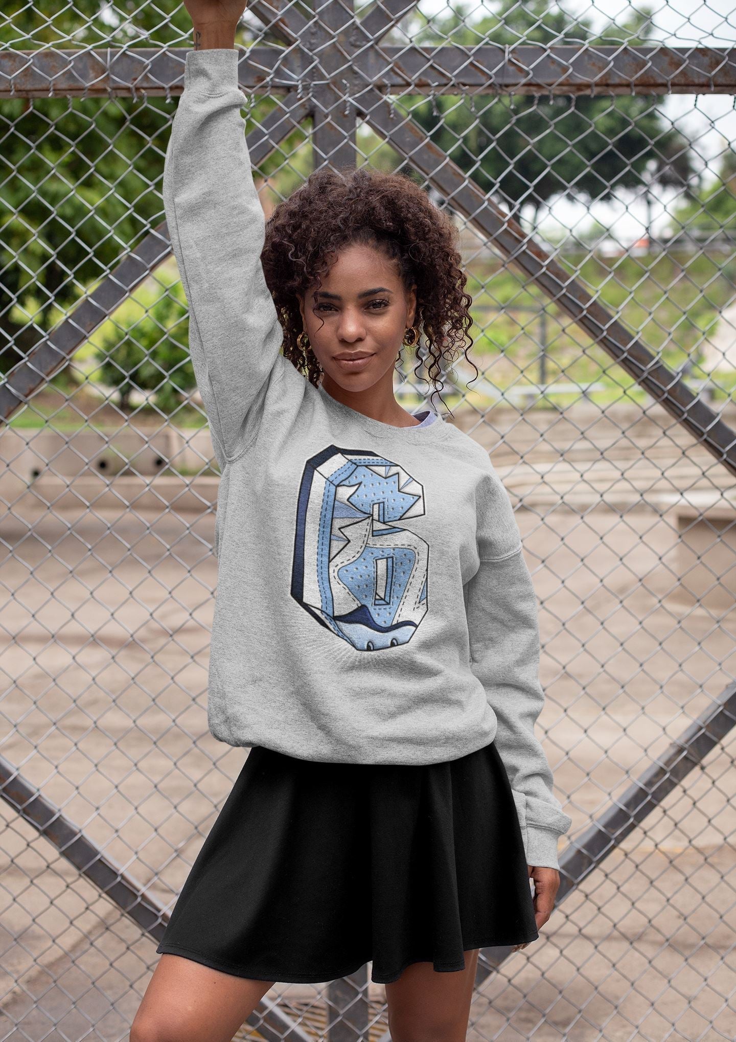 Six Statue Unisex Tops - Air Jordan 6 UNC