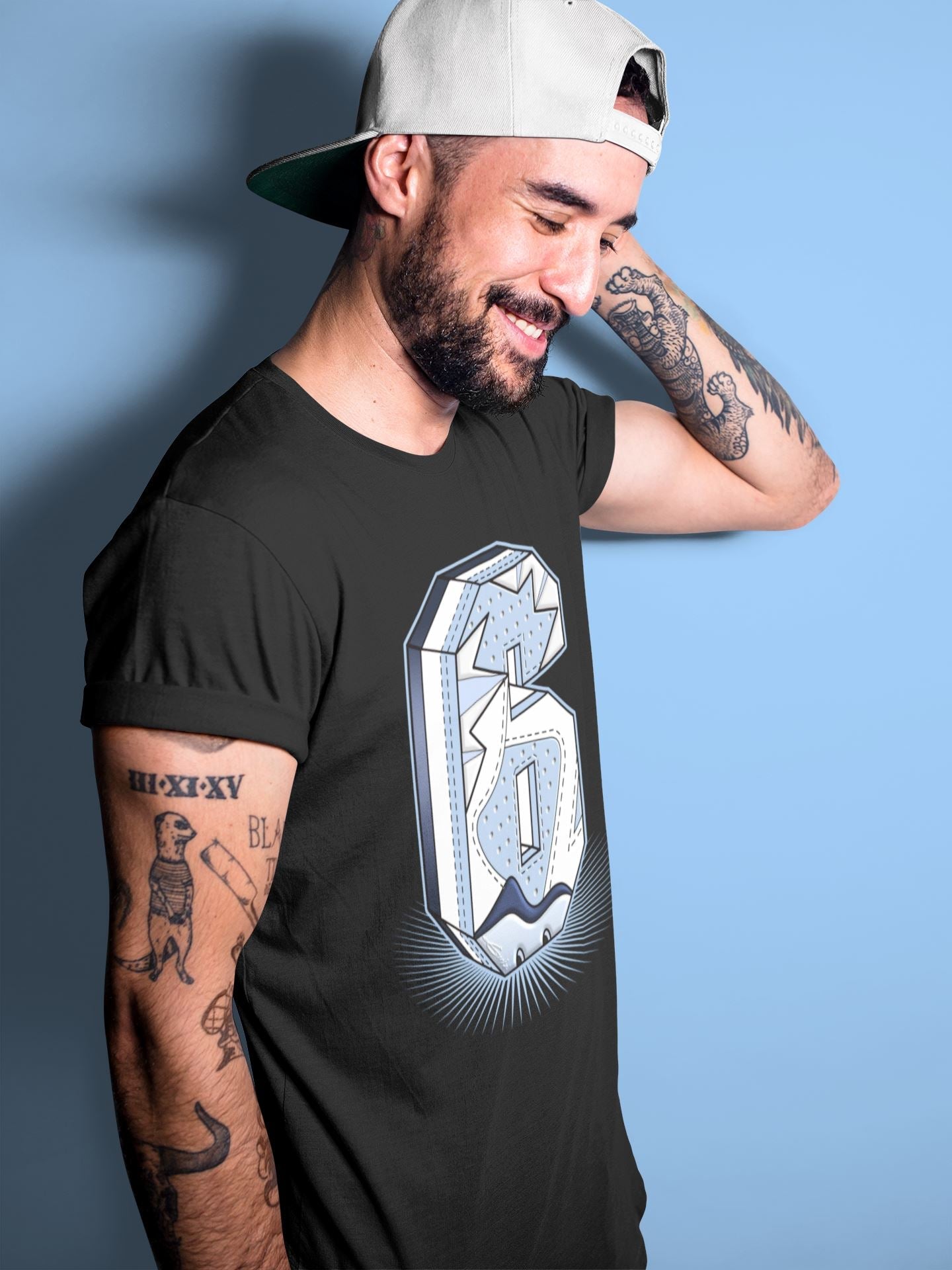 Six Statue Unisex Tops - Air Jordan 6 UNC