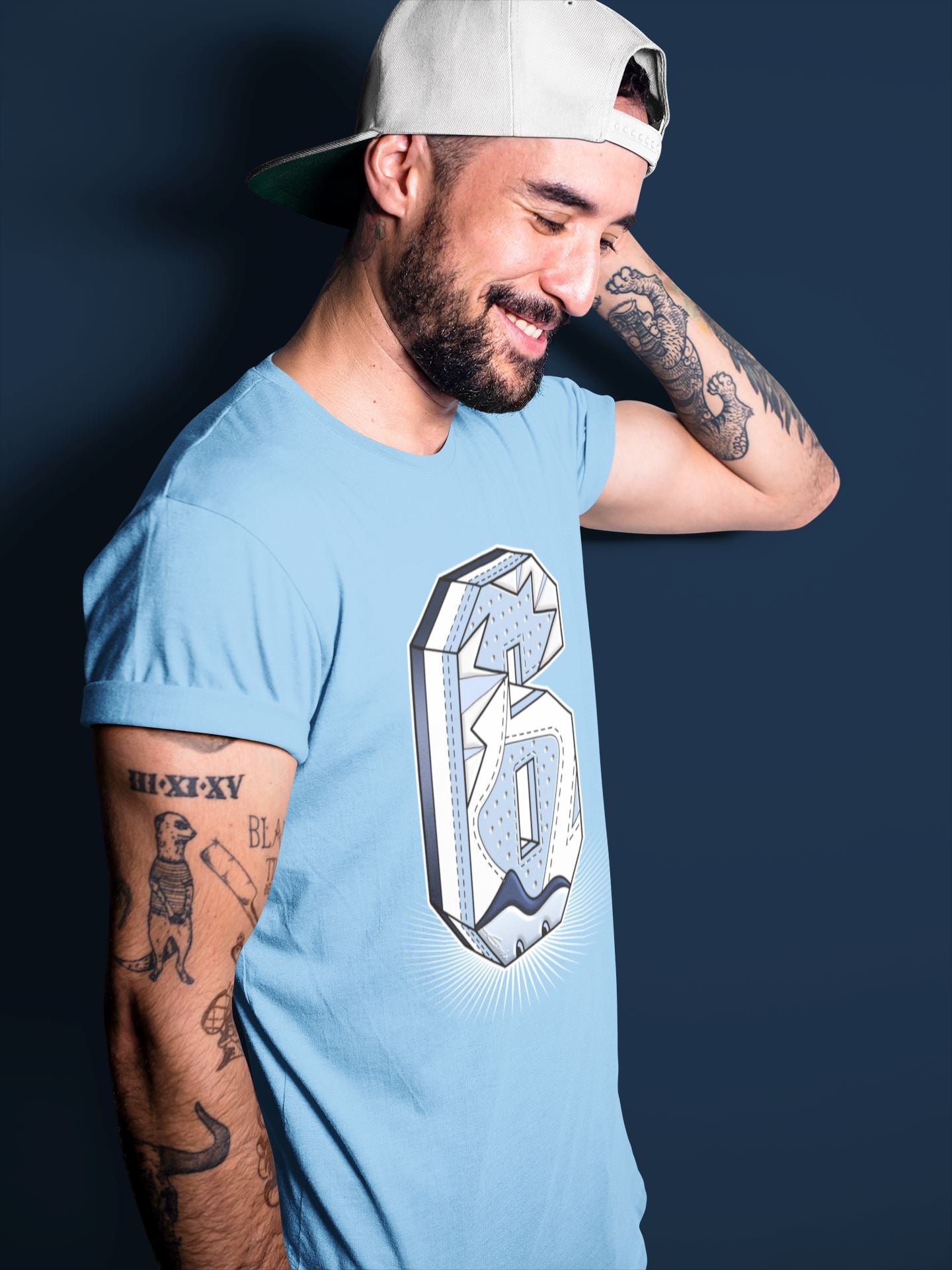 Six Statue Unisex Tops - Air Jordan 6 UNC