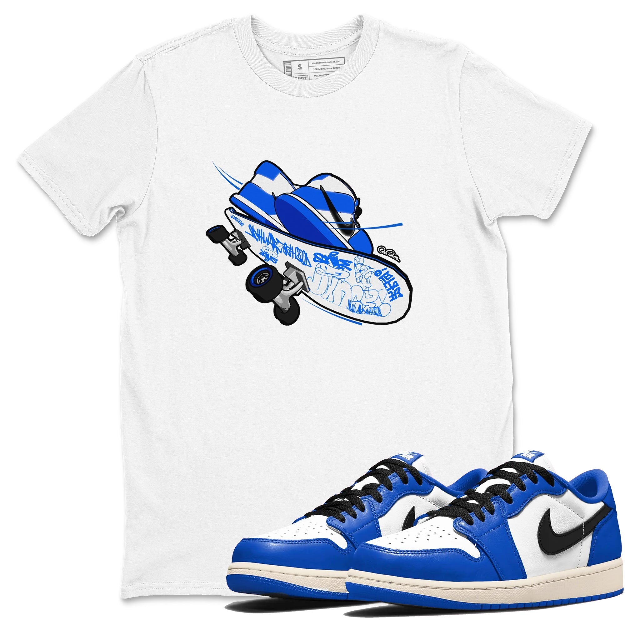 Skateboard snkmatch Tees - Air Jordan 1 Game Royal