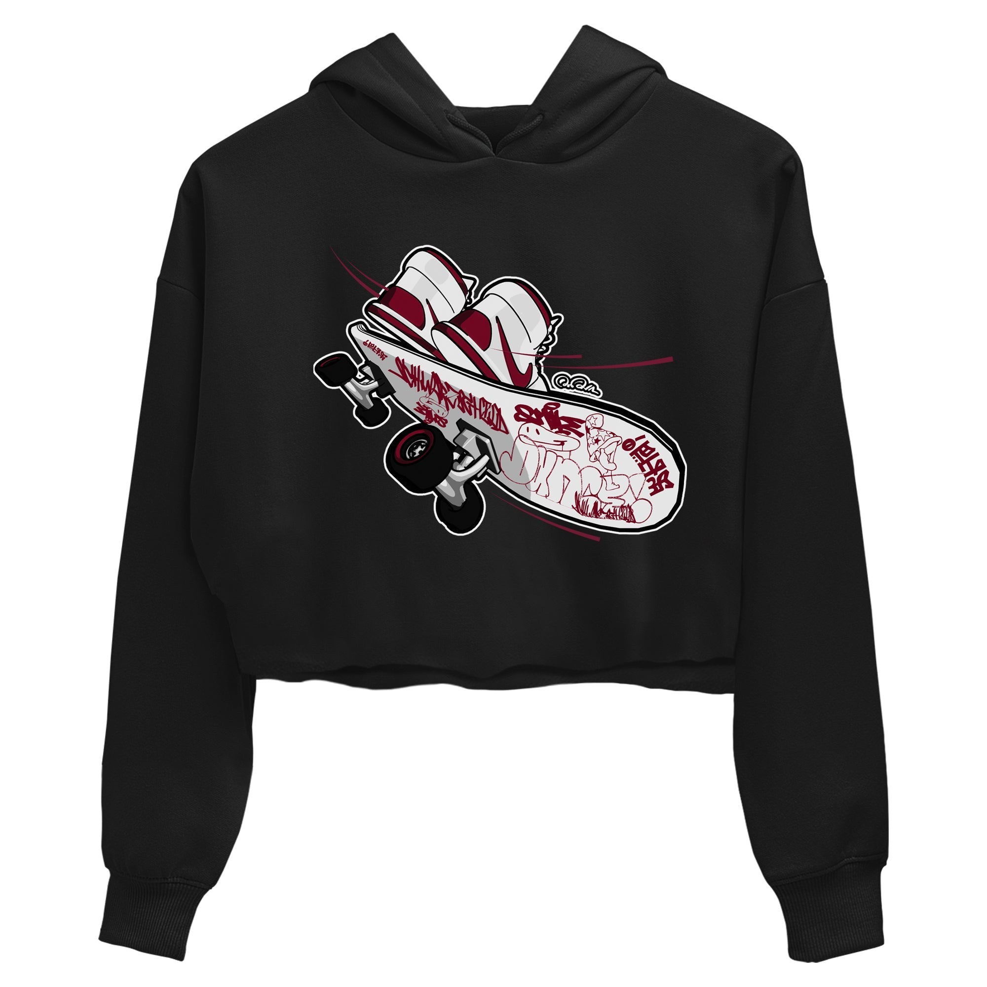 Skateboard snkmatch Women's Top - Air Jordan 1 Metallic Burgundy