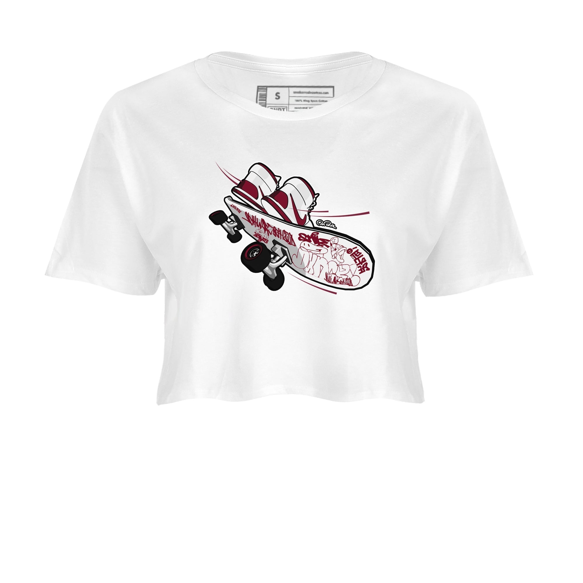 Skateboard snkmatch Women's Top - Air Jordan 1 Metallic Burgundy