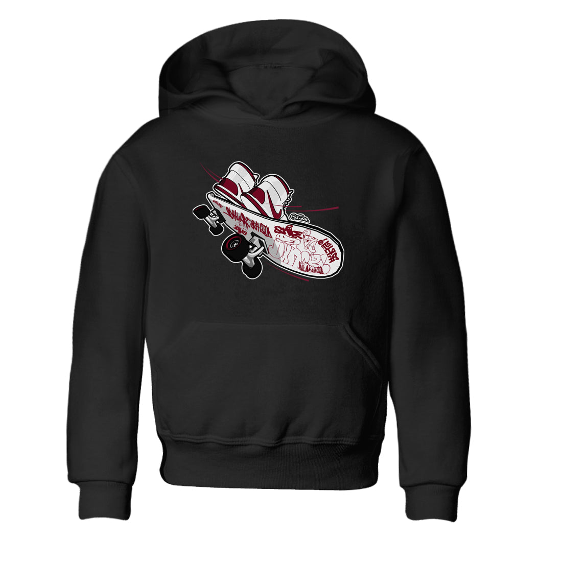 Skateboard snkmatch Tee Kids - Air Jordan 1 Metallic Burgundy