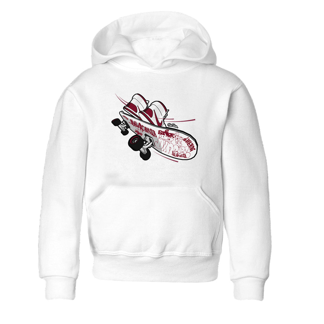 Skateboard snkmatch Tee Kids - Air Jordan 1 Metallic Burgundy
