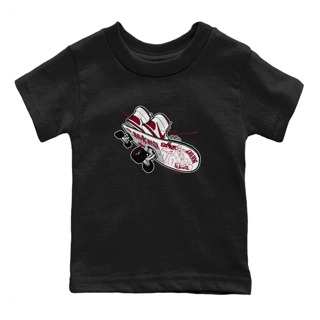 Skateboard snkmatch Tee Kids - Air Jordan 1 Metallic Burgundy