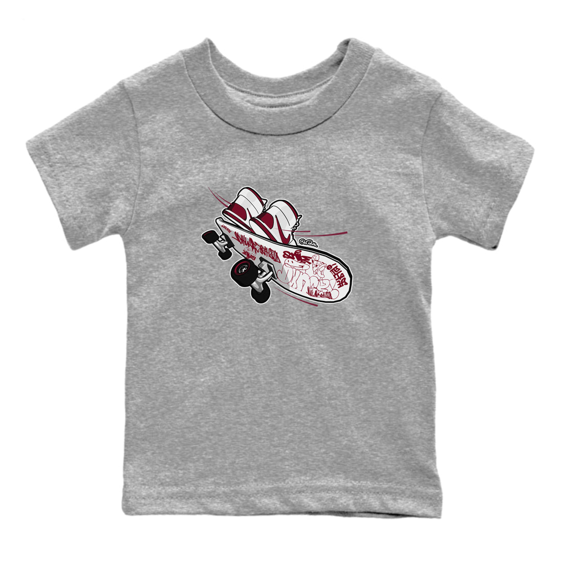 Skateboard snkmatch Tee Kids - Air Jordan 1 Metallic Burgundy