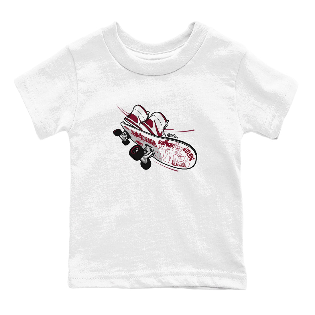 Skateboard snkmatch Tee Kids - Air Jordan 1 Metallic Burgundy