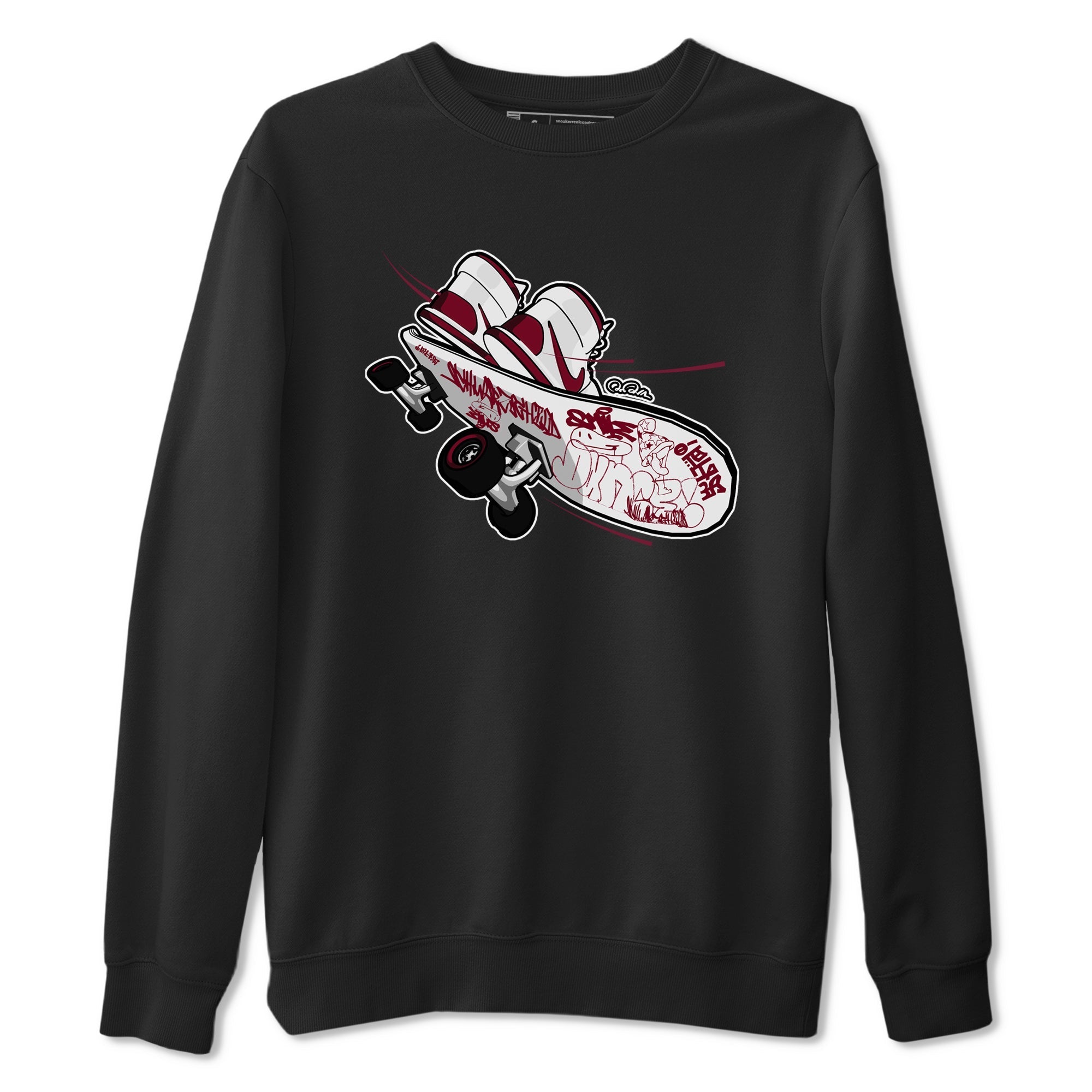 Skateboard snkmatch Tee - Air Jordan 1 Metallic Burgundy