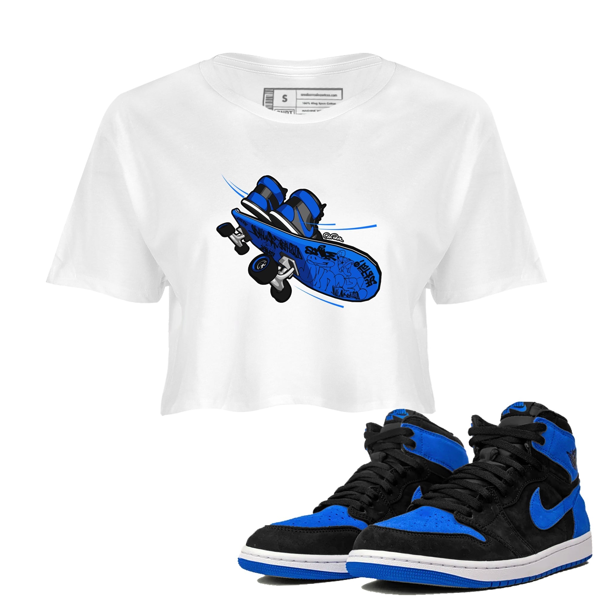 Skateboard snkmatch Women's Top - Air Jordan 1 Royal Reimagined