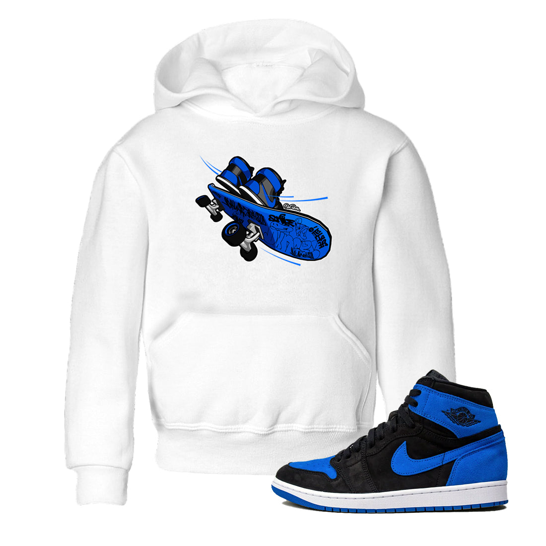 Skateboard snkmatch Tee Kids - Air Jordan 1 Royal Reimagined