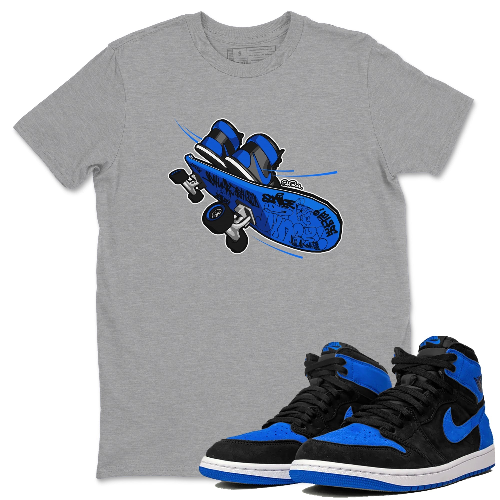 Skateboard snkmatch Tee - Air Jordan 1 Royal Reimagined