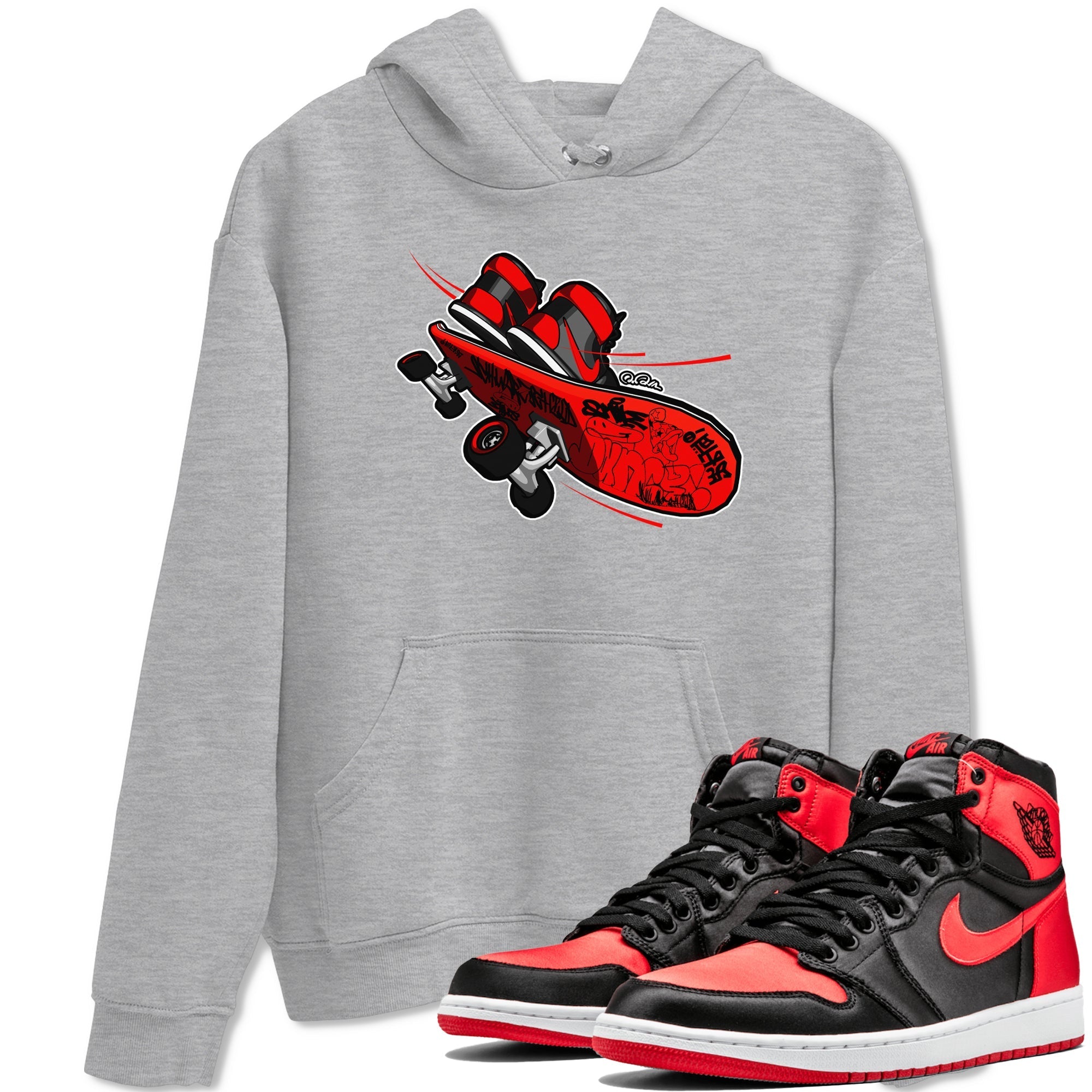Skateboard snkmatch Tee - Air Jordan 1 Satin Bred