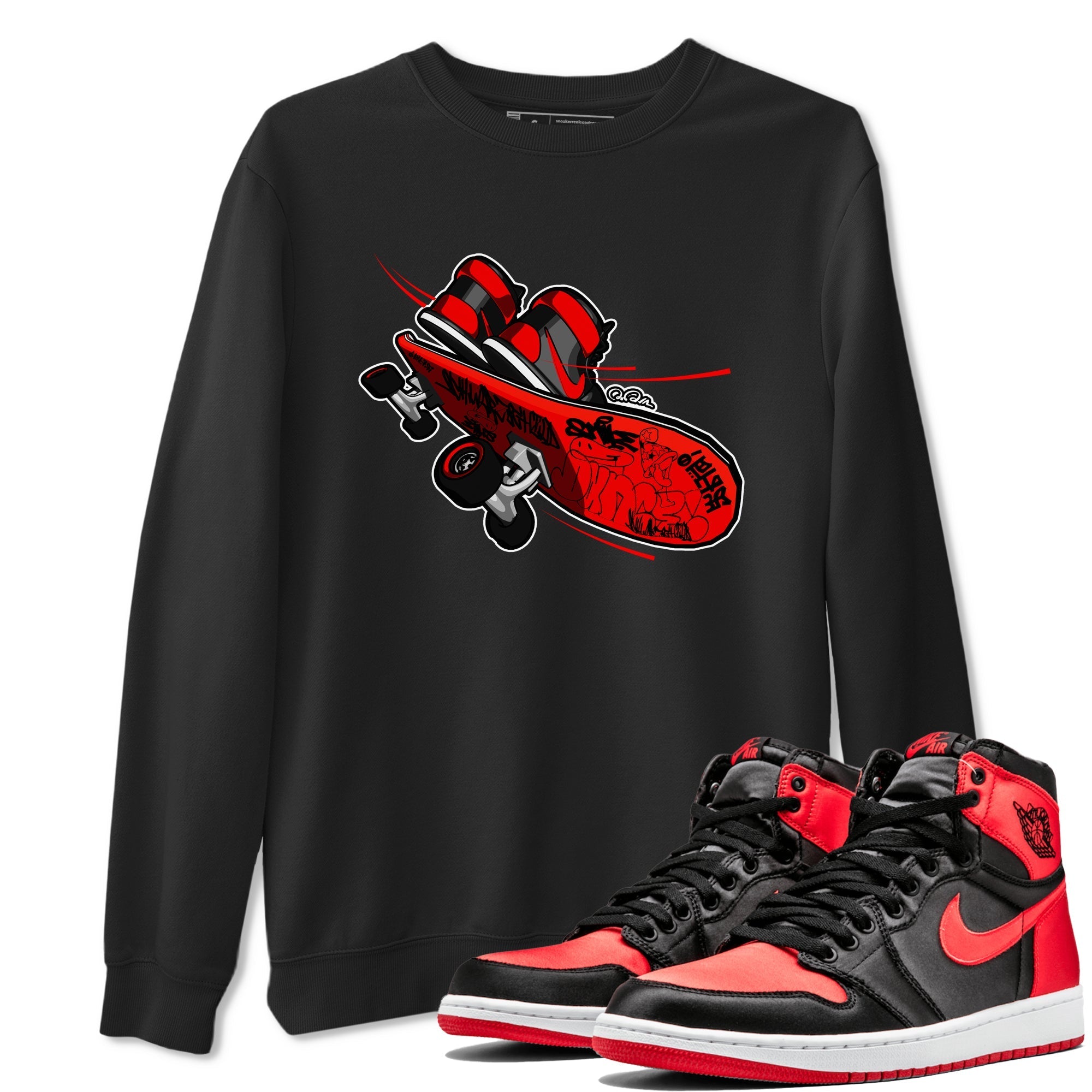 Skateboard snkmatch Tee - Air Jordan 1 Satin Bred