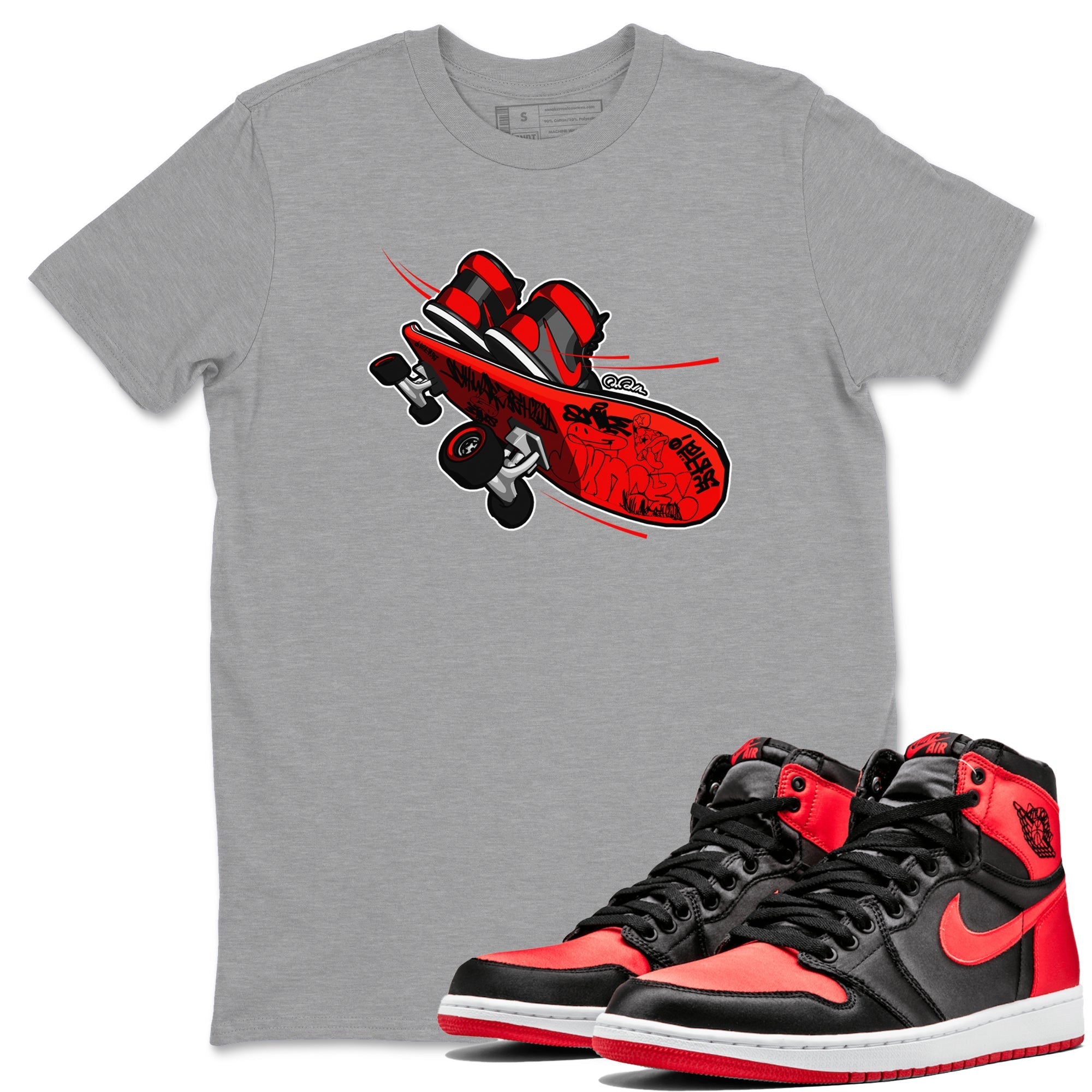 Skateboard snkmatch Tee - Air Jordan 1 Satin Bred