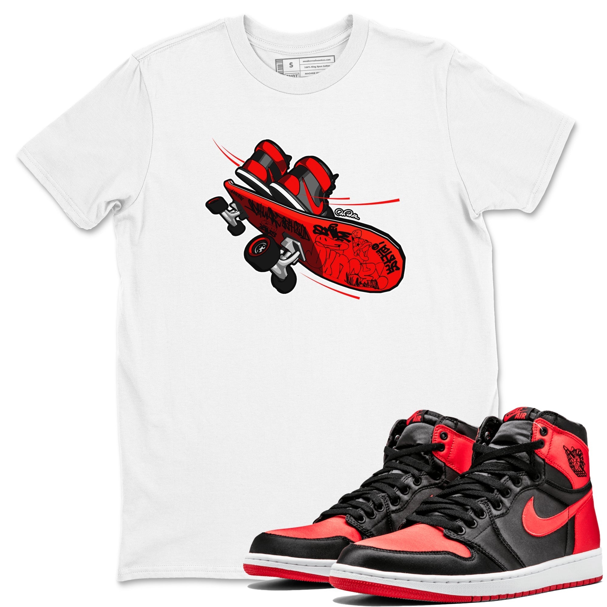 Skateboard snkmatch Tee - Air Jordan 1 Satin Bred
