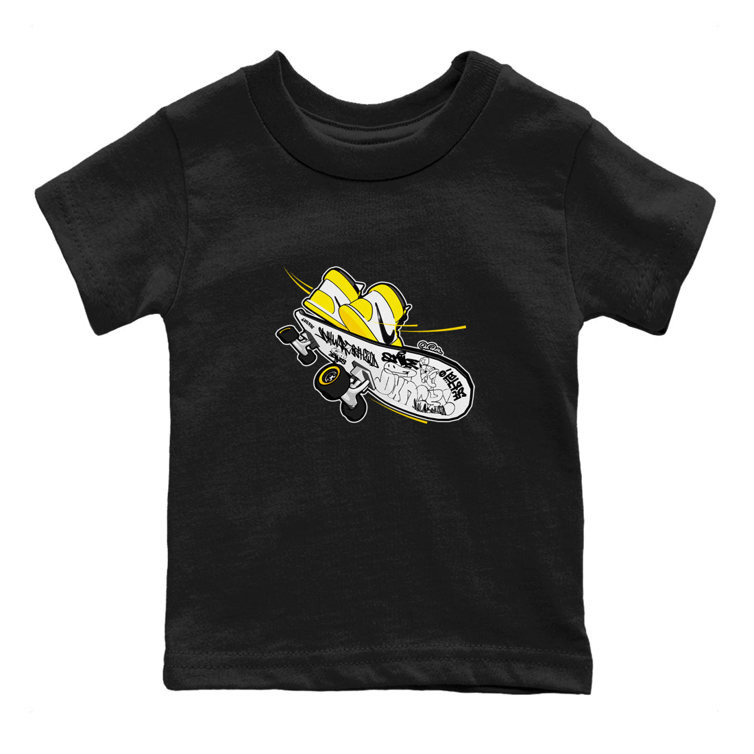 Skateboard snkmatch Tees Kids - Air Jordan 1 Yellow Ochre