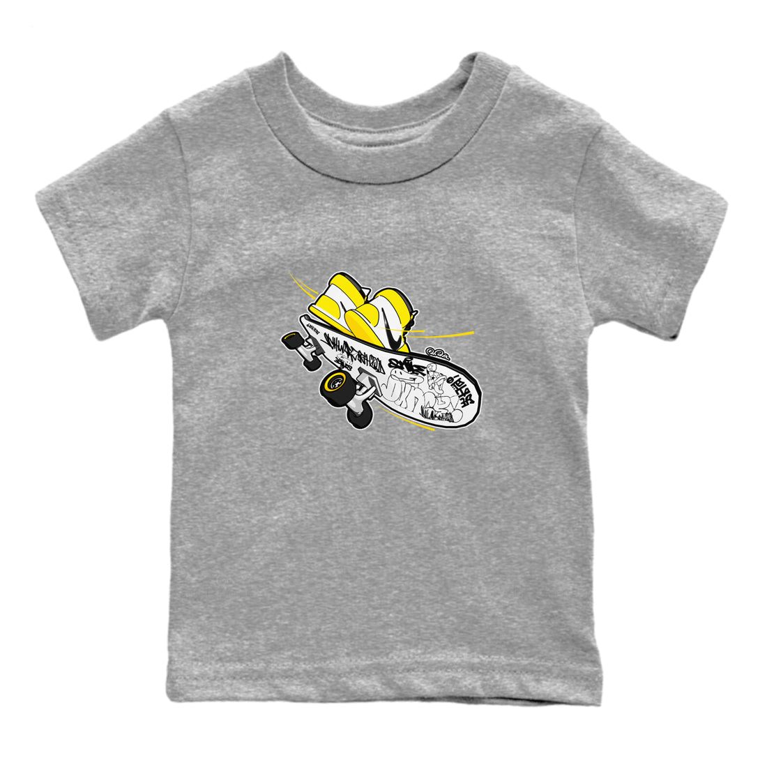 Skateboard snkmatch Tees Kids - Air Jordan 1 Yellow Ochre