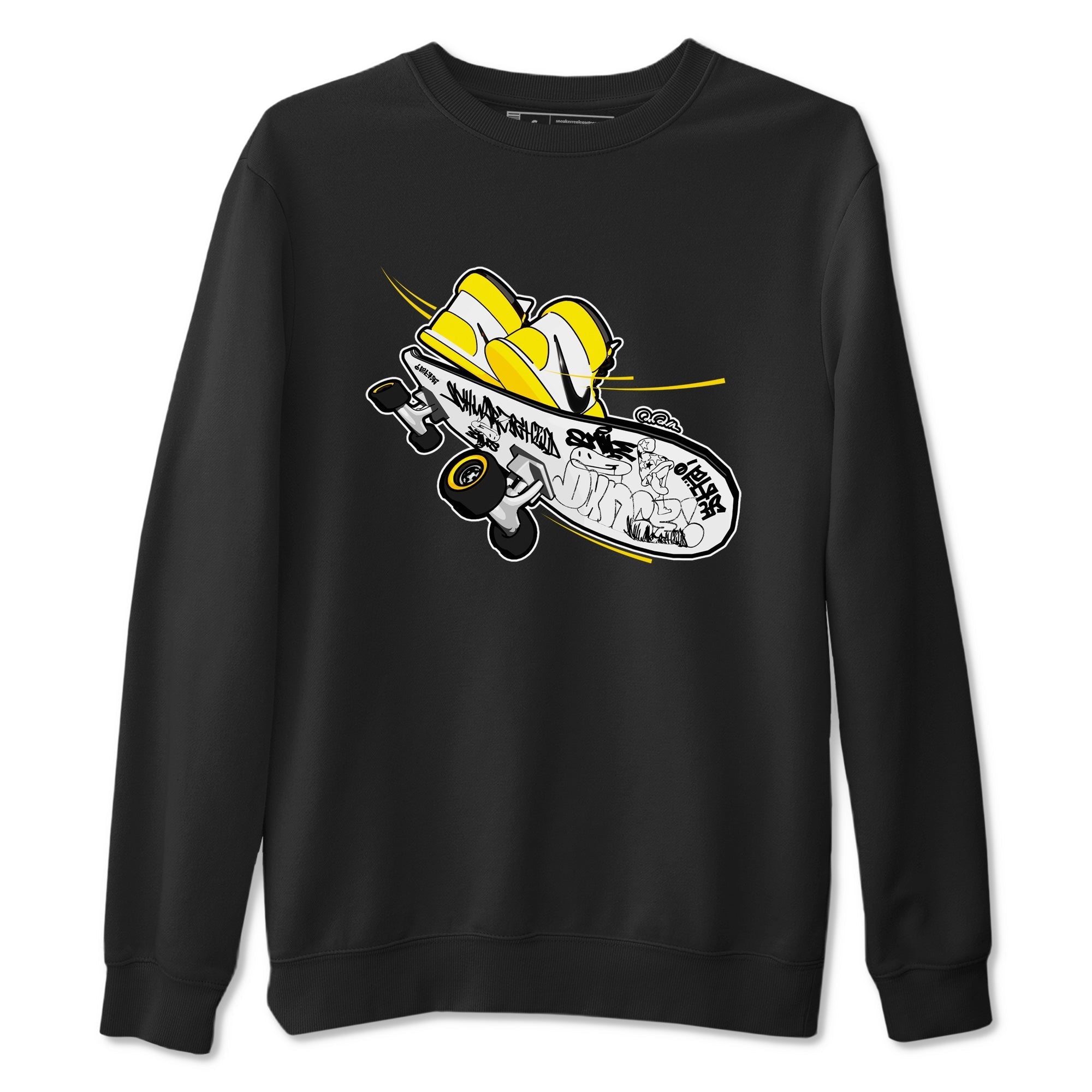 Skateboard snkmatch Tees - Air Jordan 1 Yellow Ochre