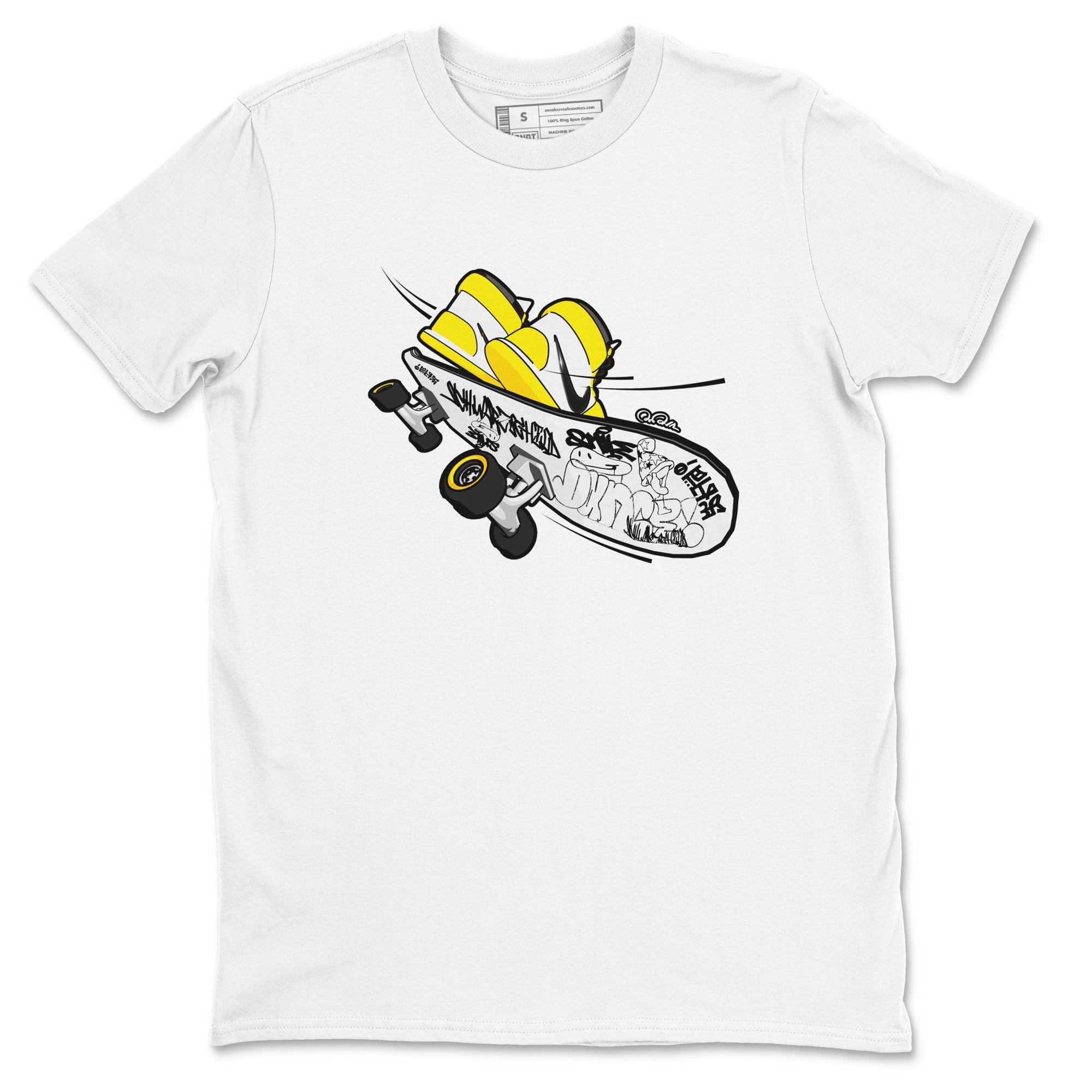 Skateboard snkmatch Tees - Air Jordan 1 Yellow Ochre