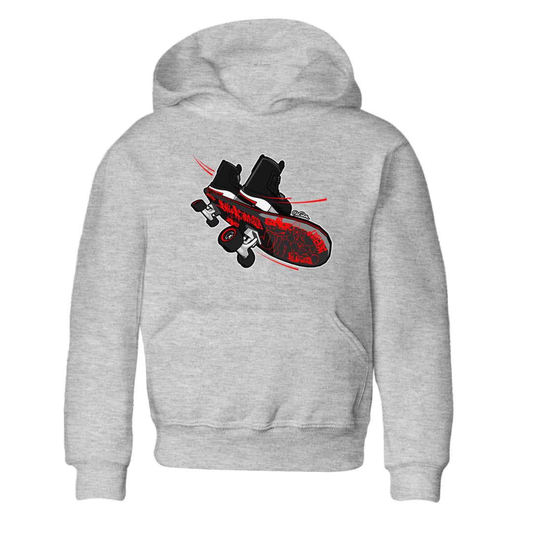 Skateboard snkmatch Tee Kids - Air Jordan 4 Bred Reimagined