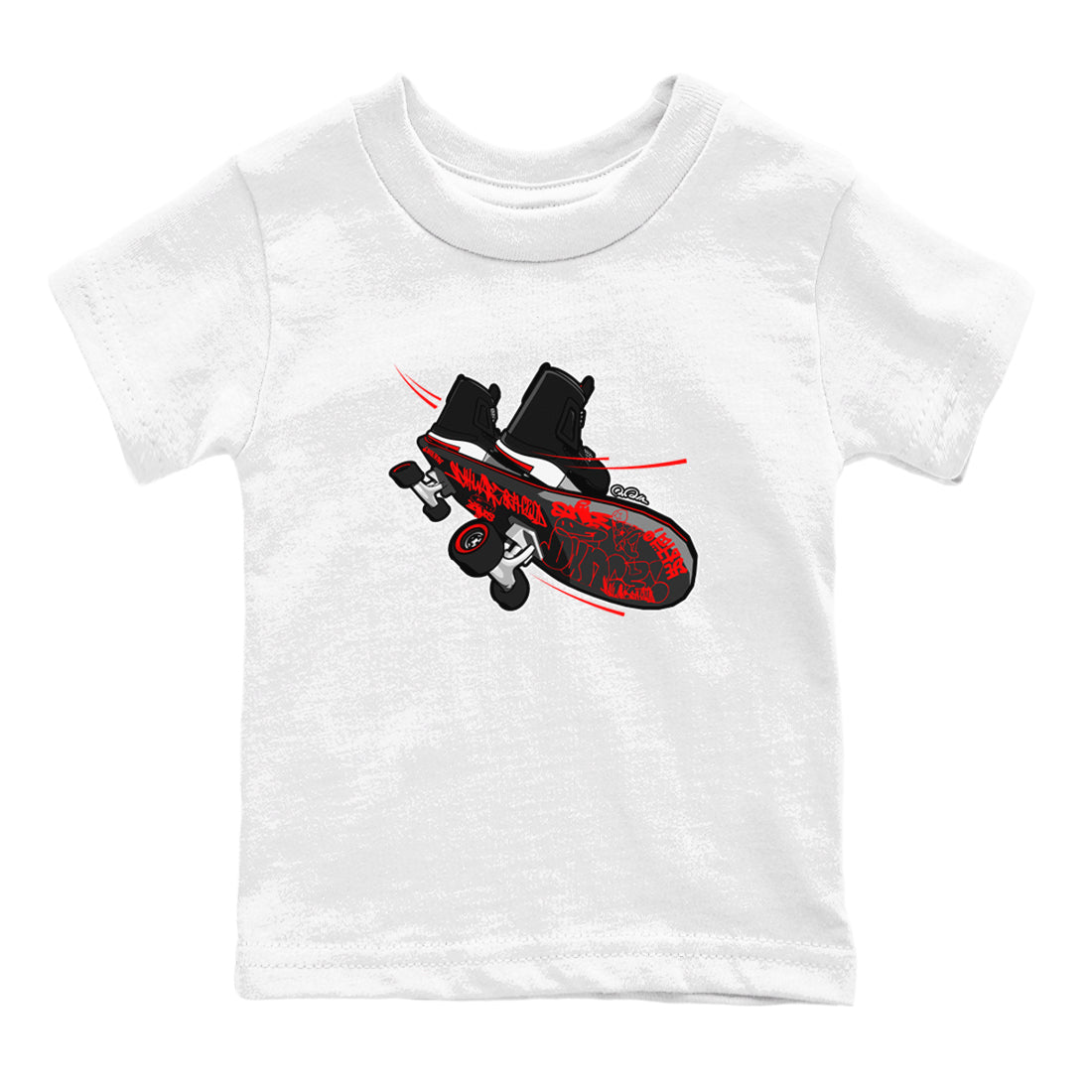 Skateboard snkmatch Tee Kids - Air Jordan 4 Bred Reimagined
