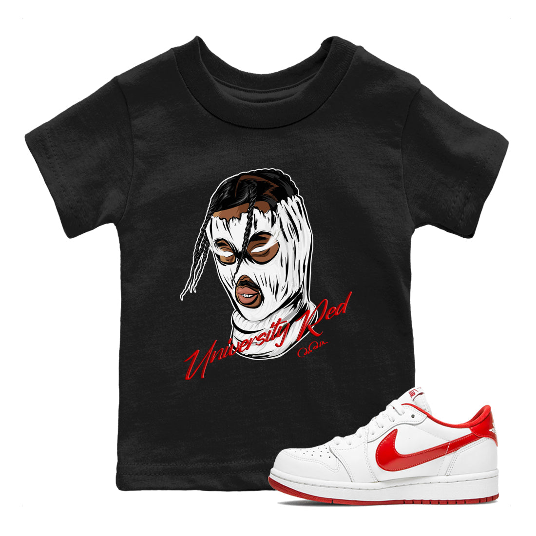 Ski Mask Gang snkmatch Tee Kids - Air Jordan 1 University Red