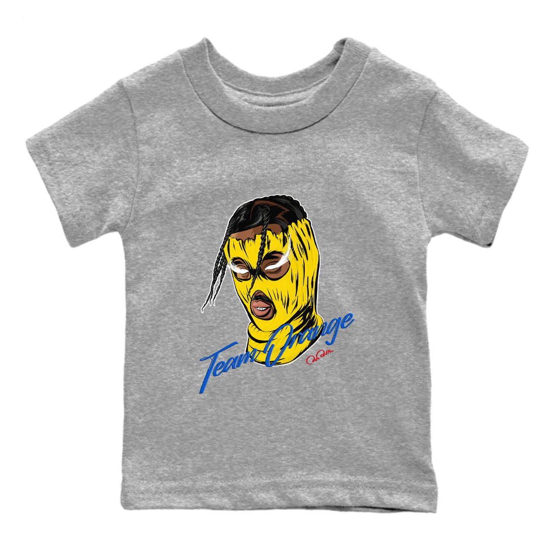 Ski Mask Gang snkmatch Tees Kids - Air Jordan 1 Travis Scott Canary