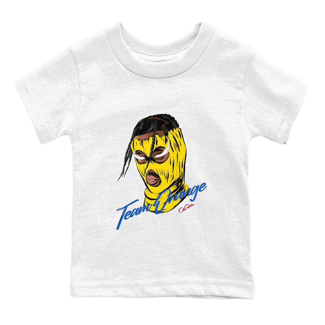 Ski Mask Gang snkmatch Tees Kids - Air Jordan 1 Travis Scott Canary